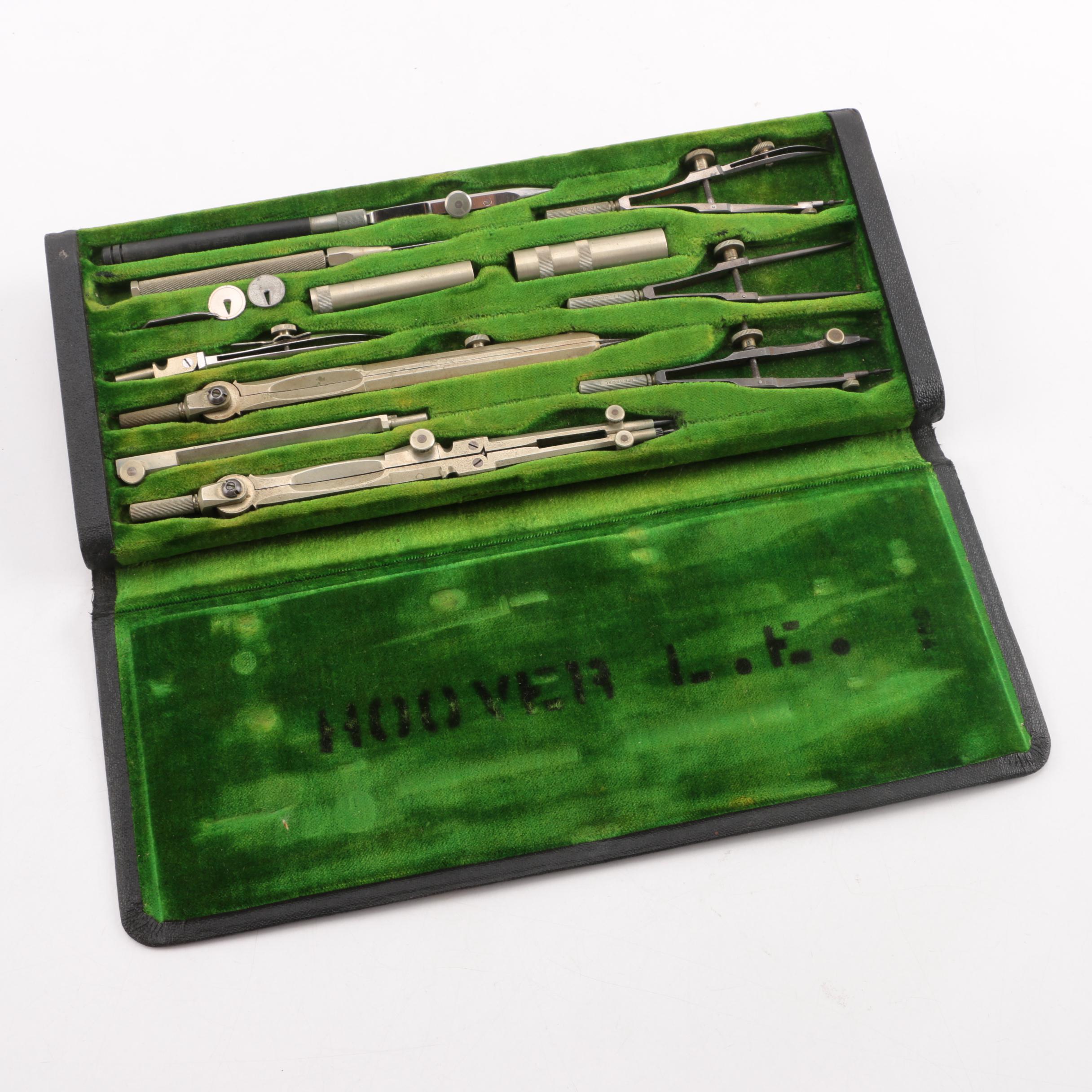 Vintage Eugene Dietzgen Company Drafting Tool Set