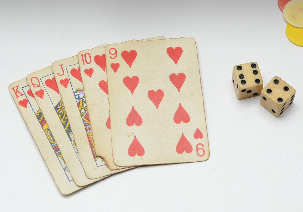 Antique Mahogany Games Compendium with F.H. Ayres Instruction Booklet