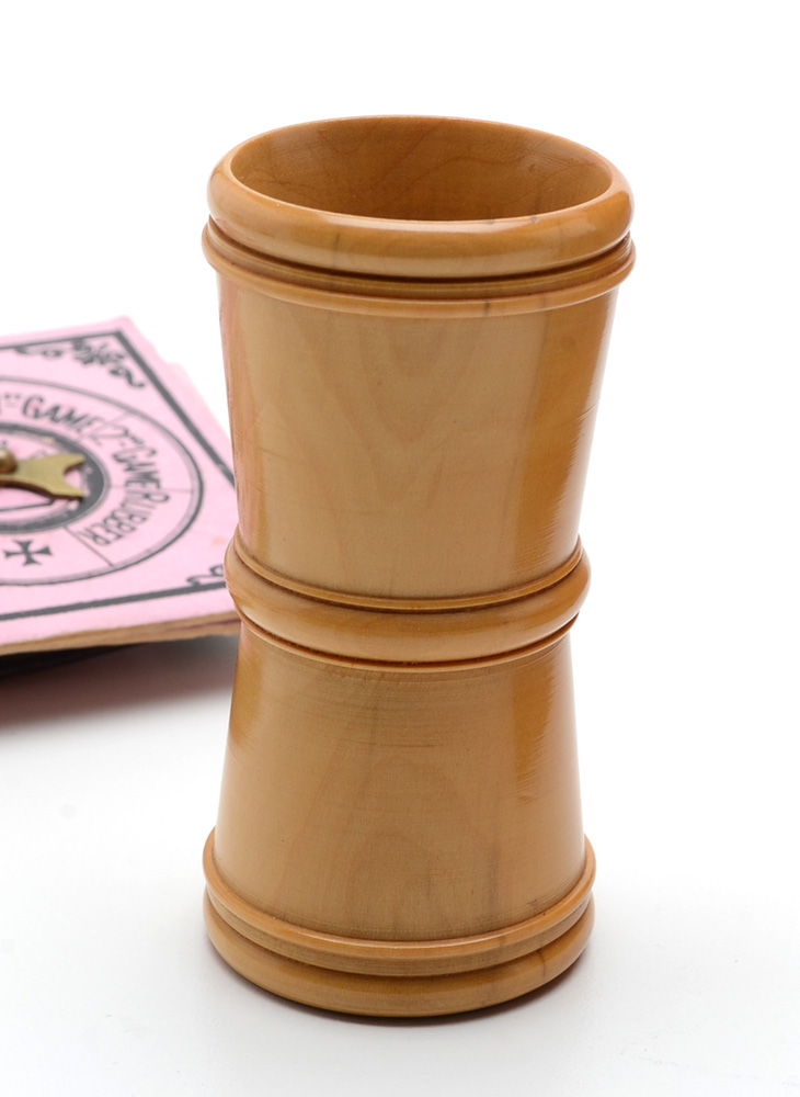 Antique Mahogany Games Compendium with F.H. Ayres Instruction Booklet