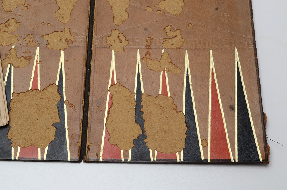 Antique Mahogany Games Compendium with F.H. Ayres Instruction Booklet