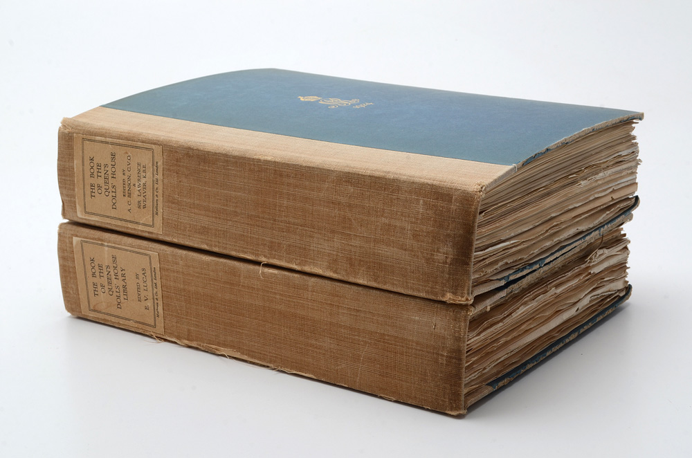 Two Volume Set of "The Book of the Queen's Dolls House & Library"