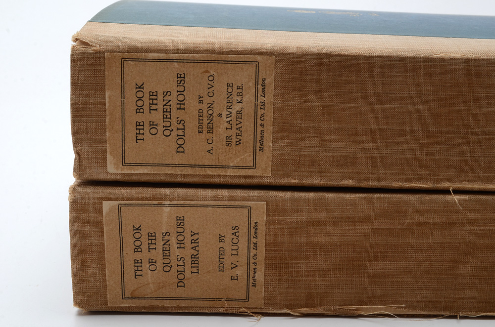 Two Volume Set of "The Book of the Queen's Dolls House & Library"