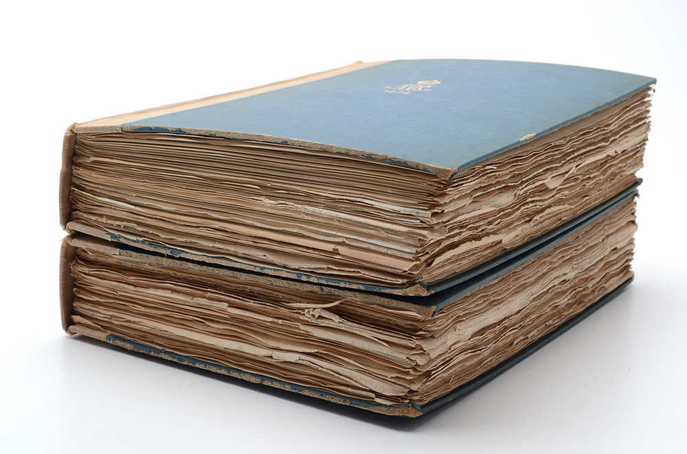 Two Volume Set of "The Book of the Queen's Dolls House & Library"