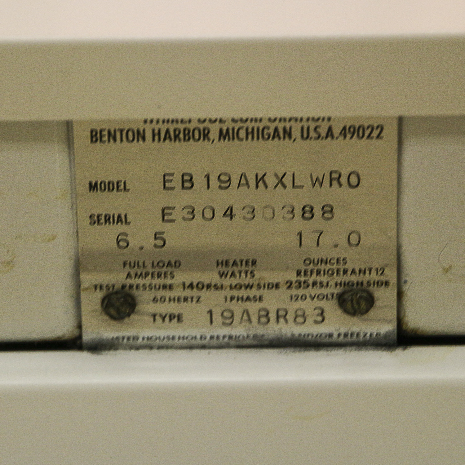 Whirlpool Princess Series Refrigerator