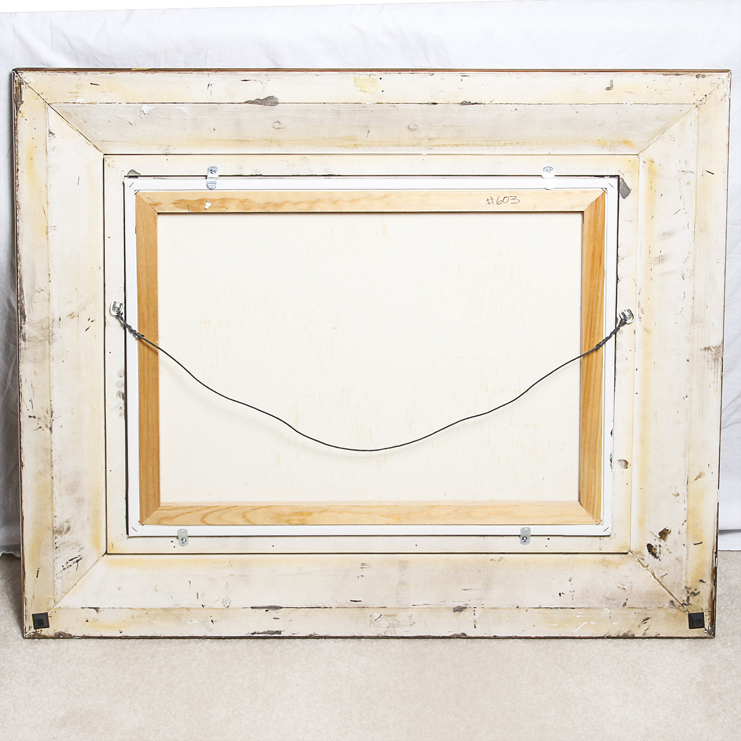 Amanda Dunbar 2004 Oil Painting on Canvas of Still Life with Green Pears