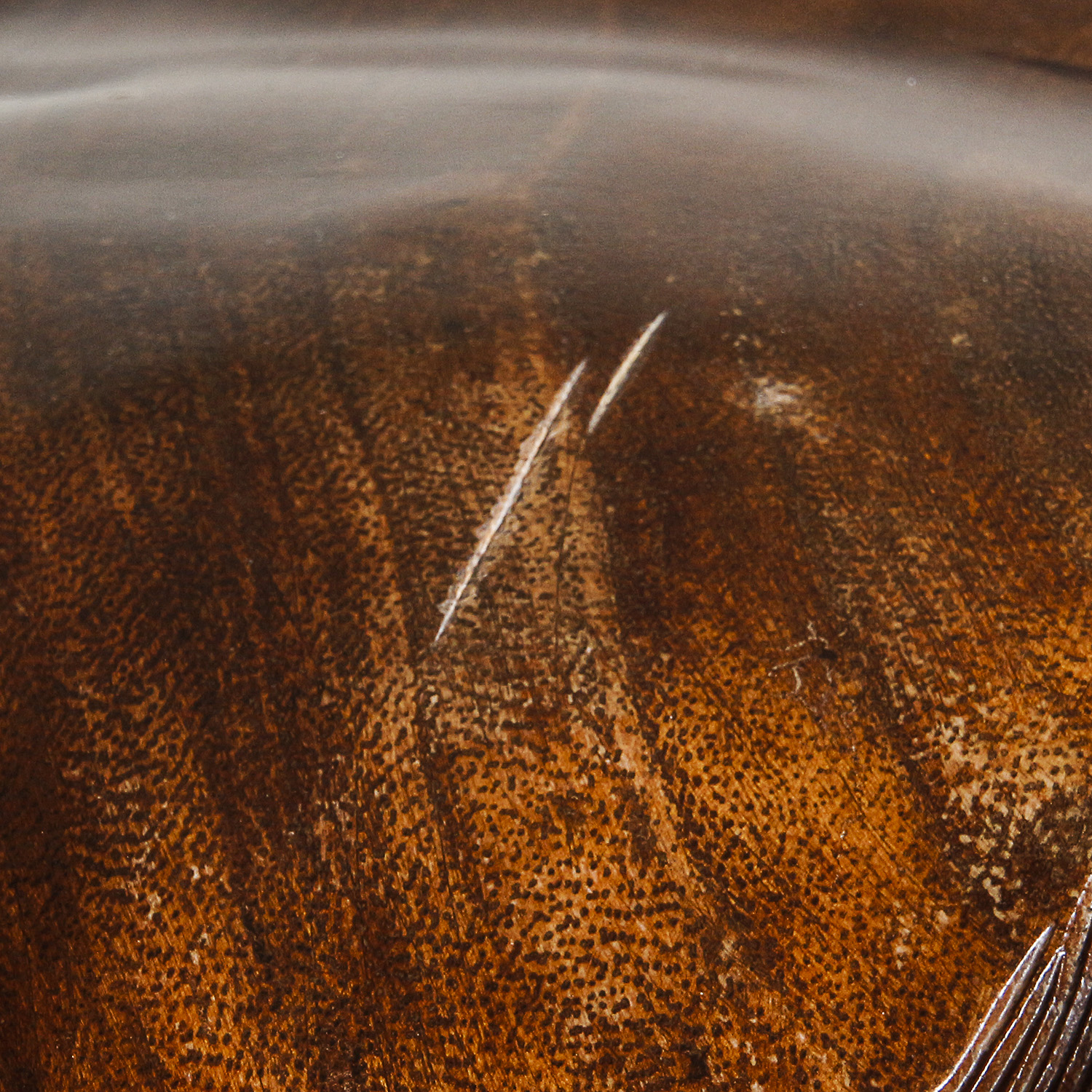 Carved Wooden Elephant Sculpture