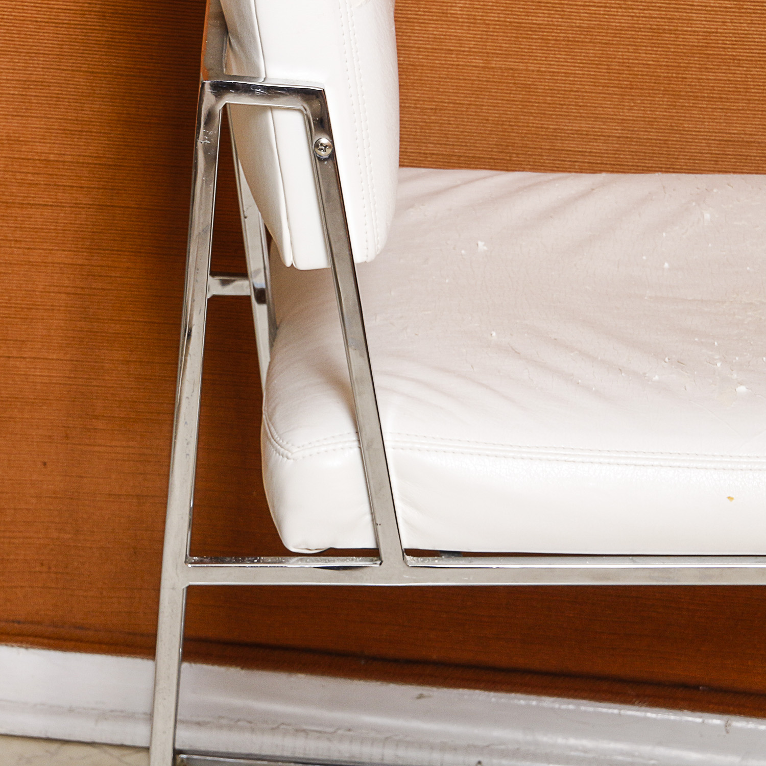 Mid Century Modern Chrome and Vinyl Dining Chairs