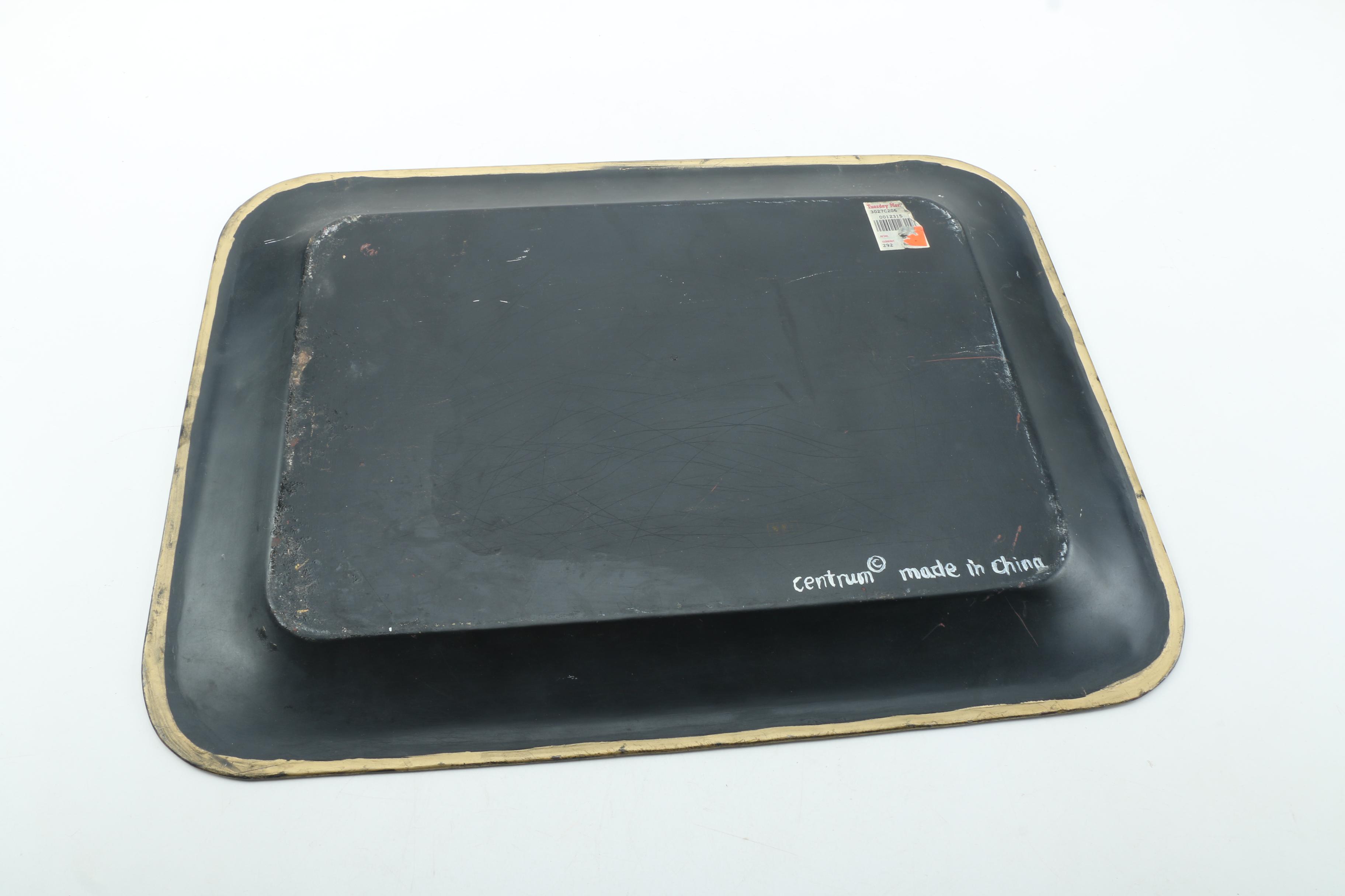 Vintage Hand Painted Metal Tray