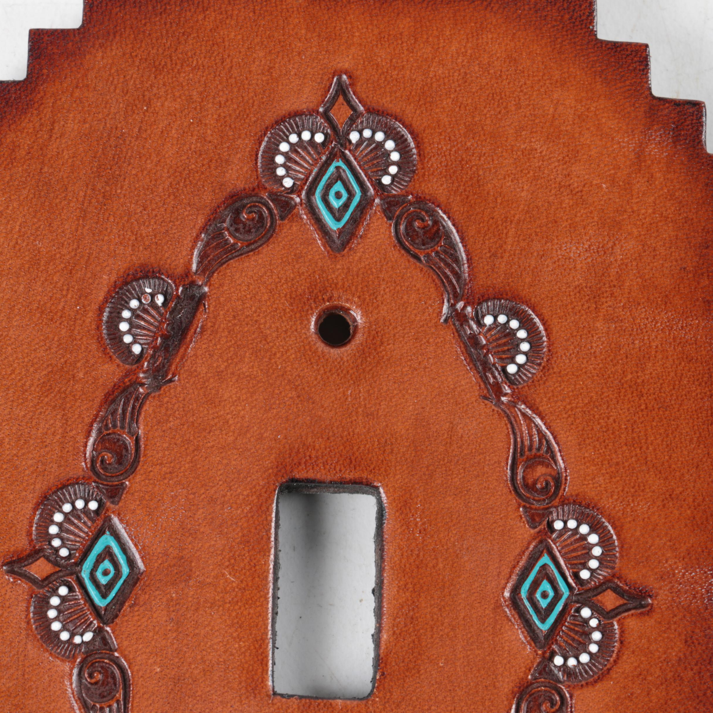 Southwestern Motif Leather Switch Plates