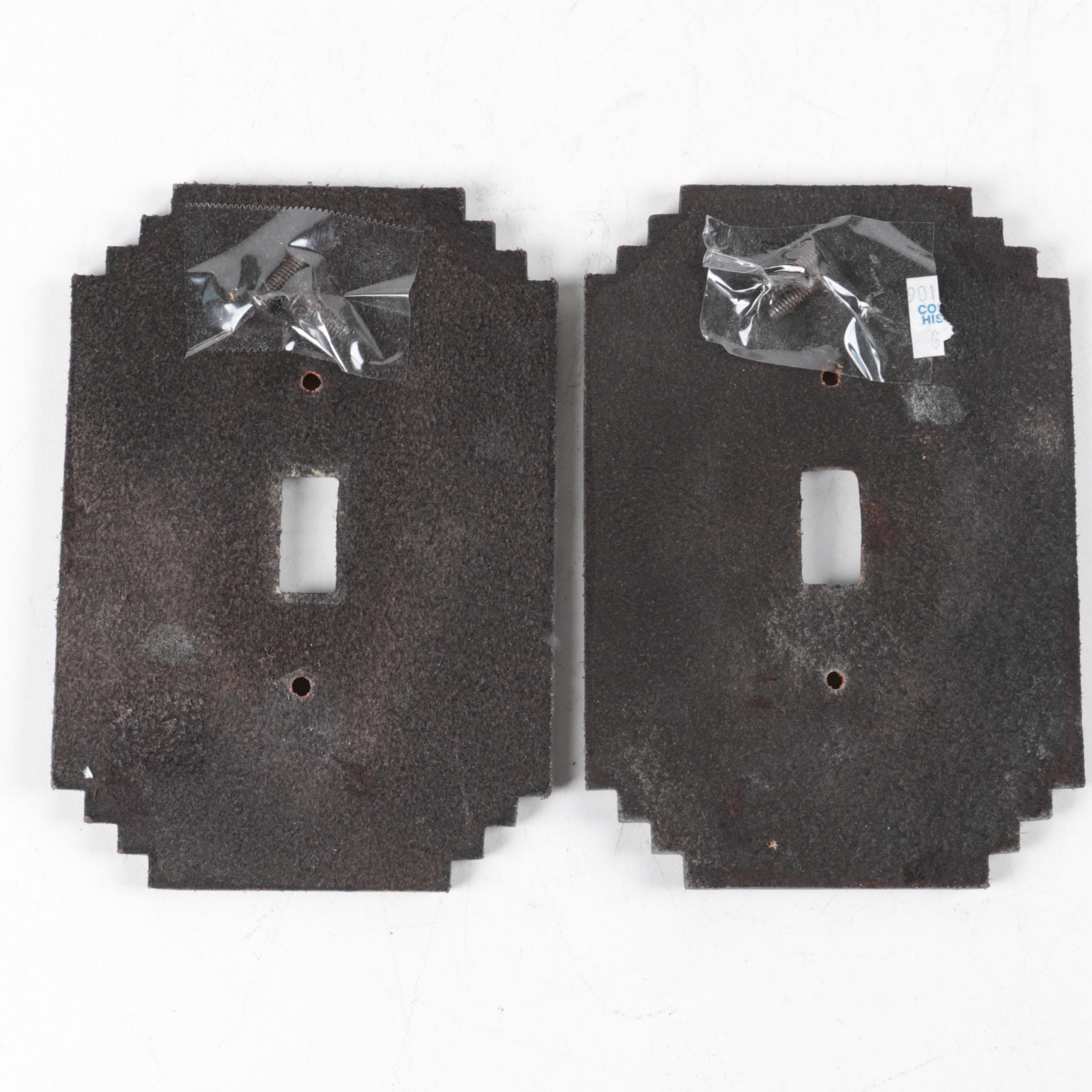 Southwestern Motif Leather Switch Plates