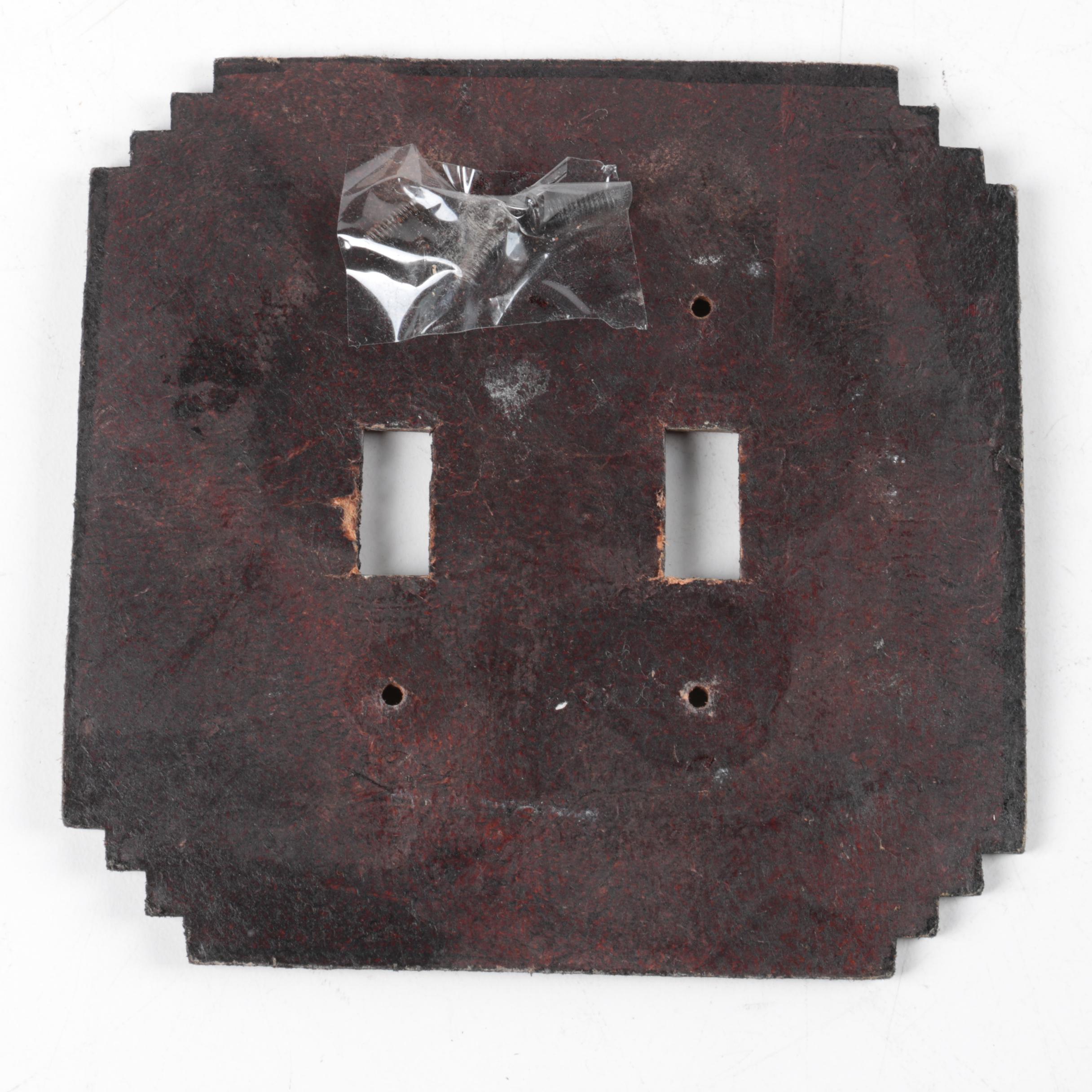 Southwestern Motif Leather Switch Plates
