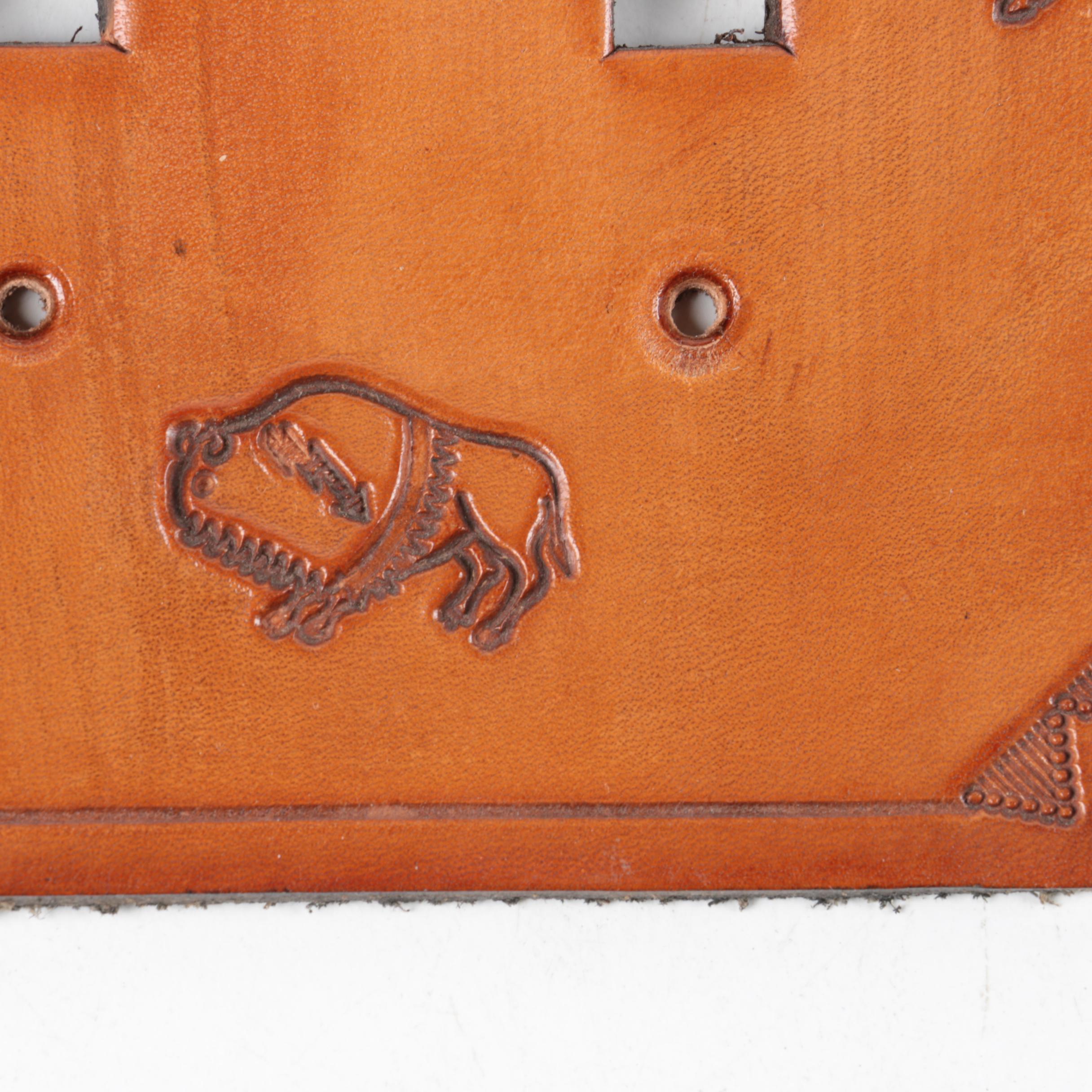 Southwestern Motif Leather Switch Plates