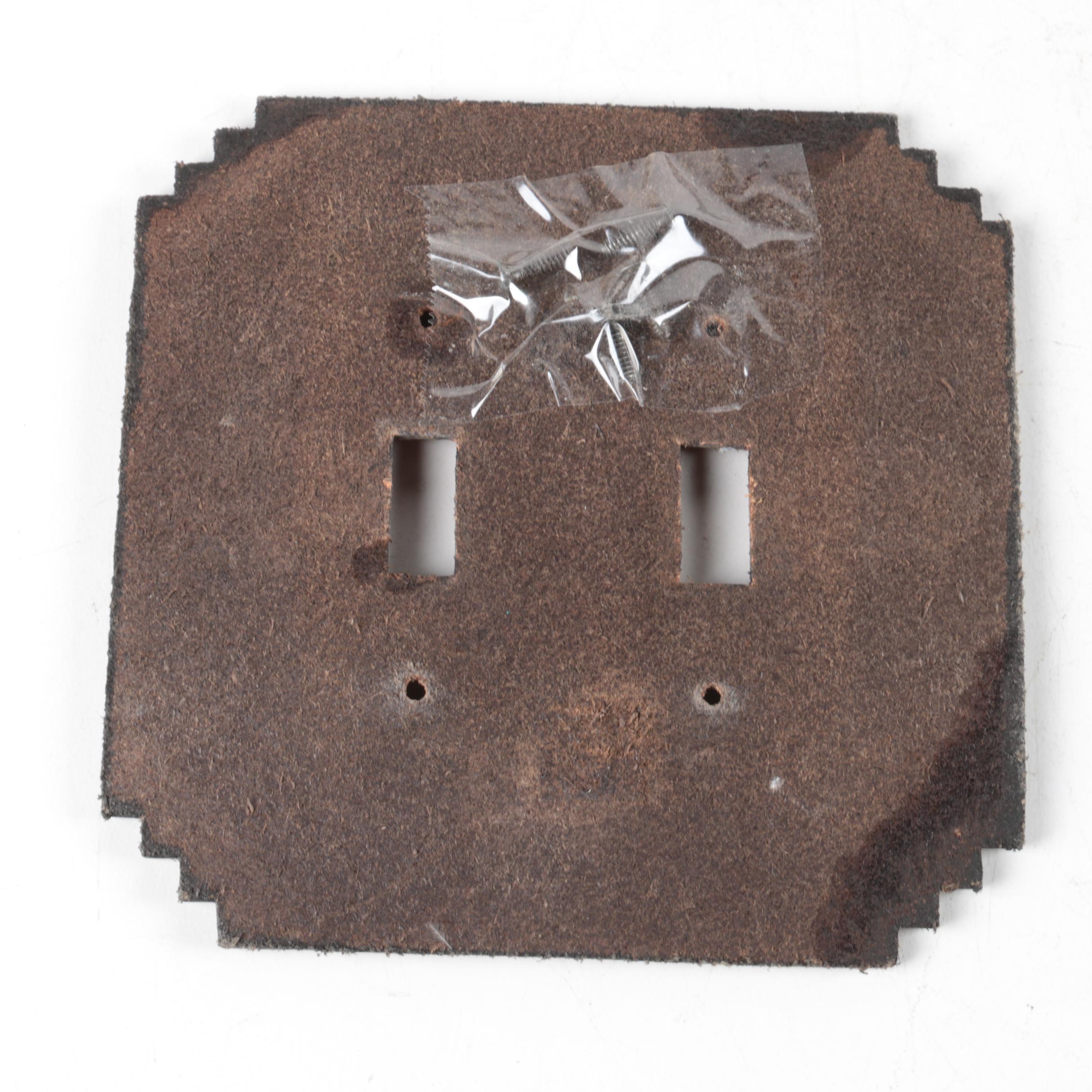 Southwestern Motif Leather Switch Plates