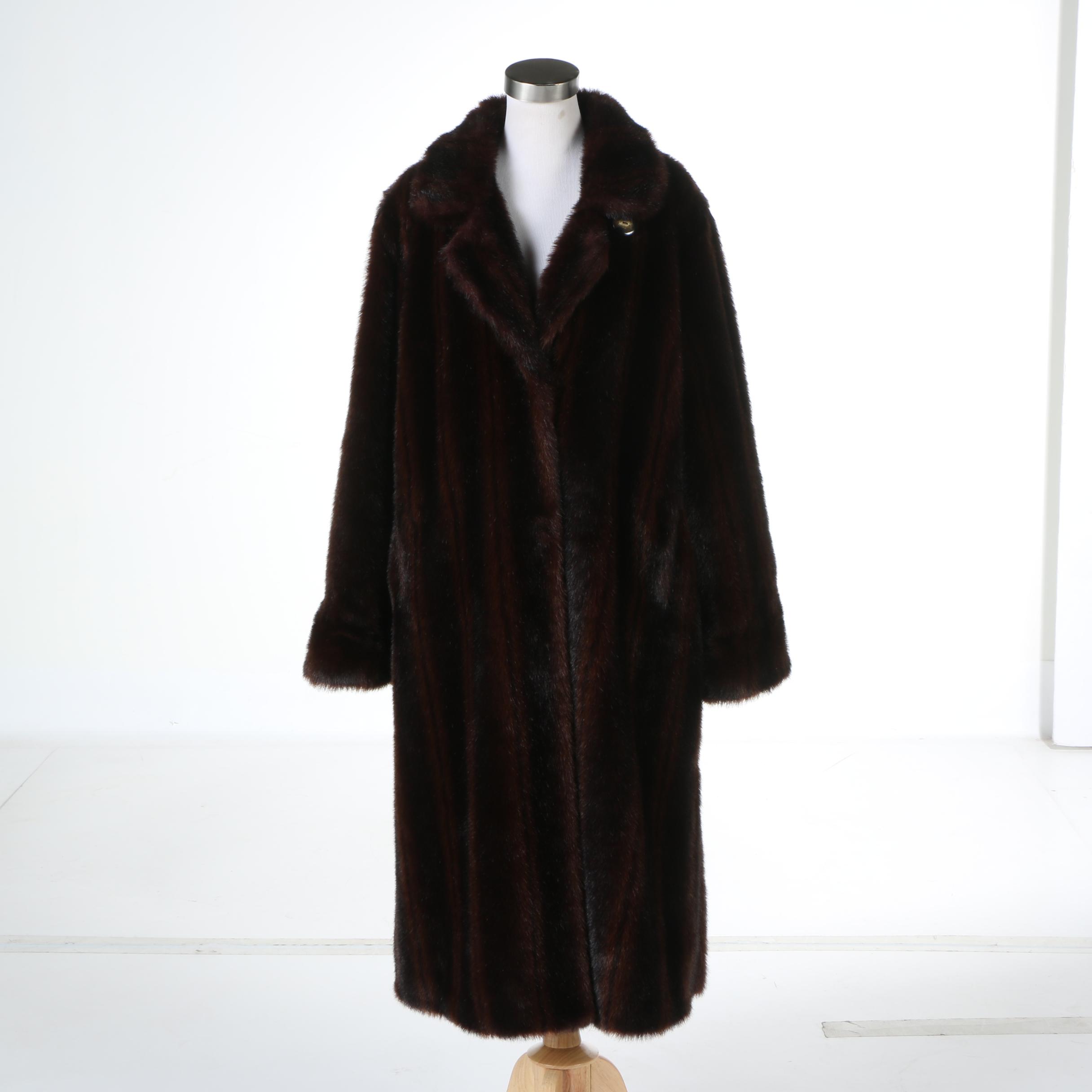 Dennis Basso Faux Fur Coat