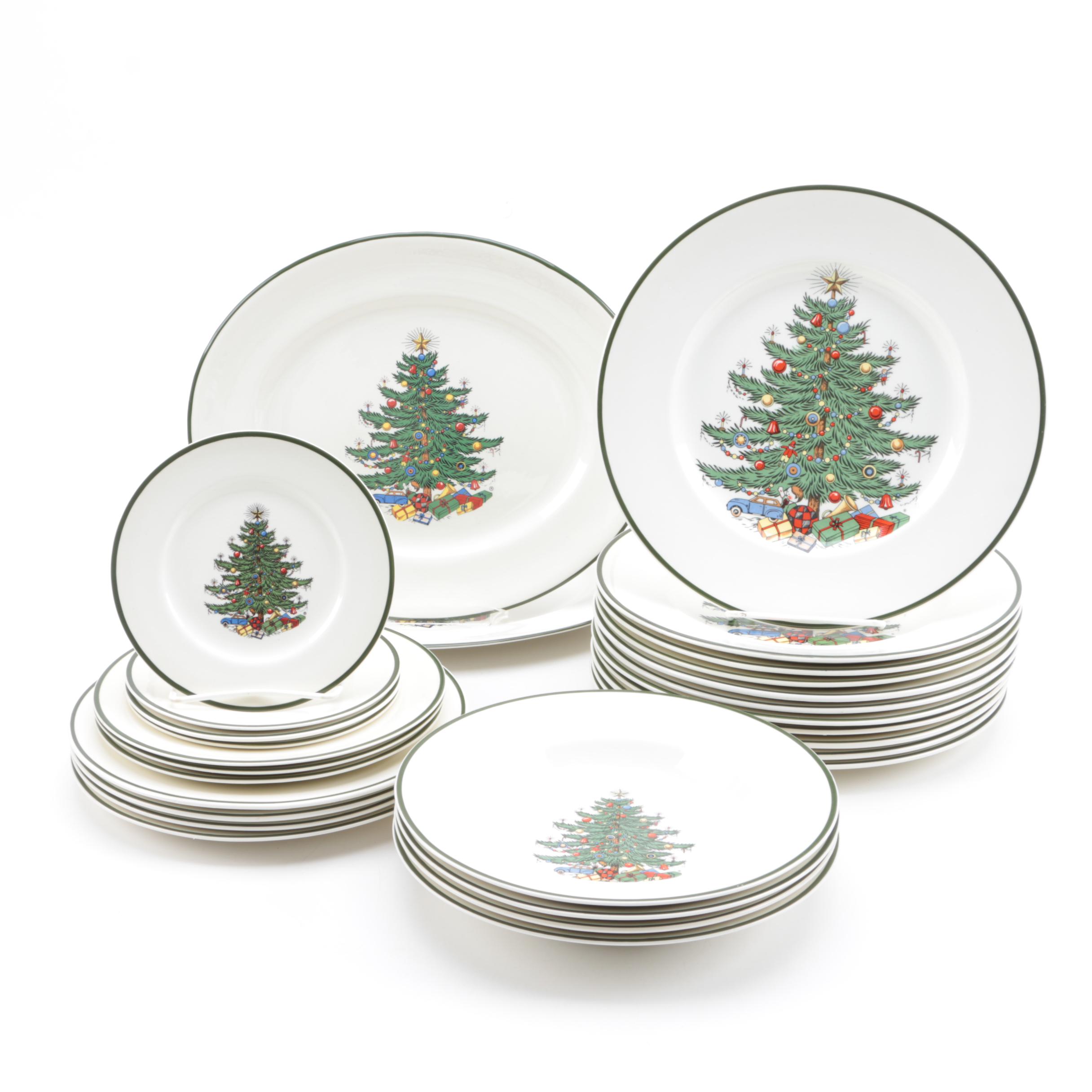 Cuthbertson "Original Christmas Tree" English China Plates
