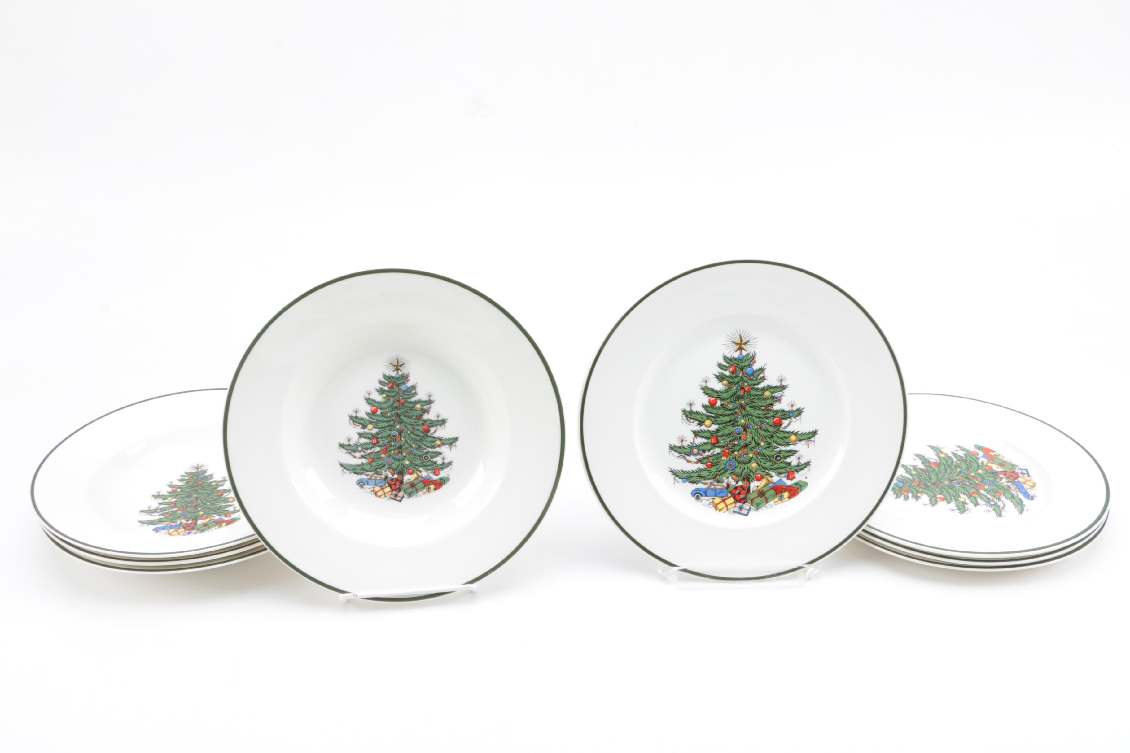 Cuthbertson "Original Christmas Tree" English China Plates