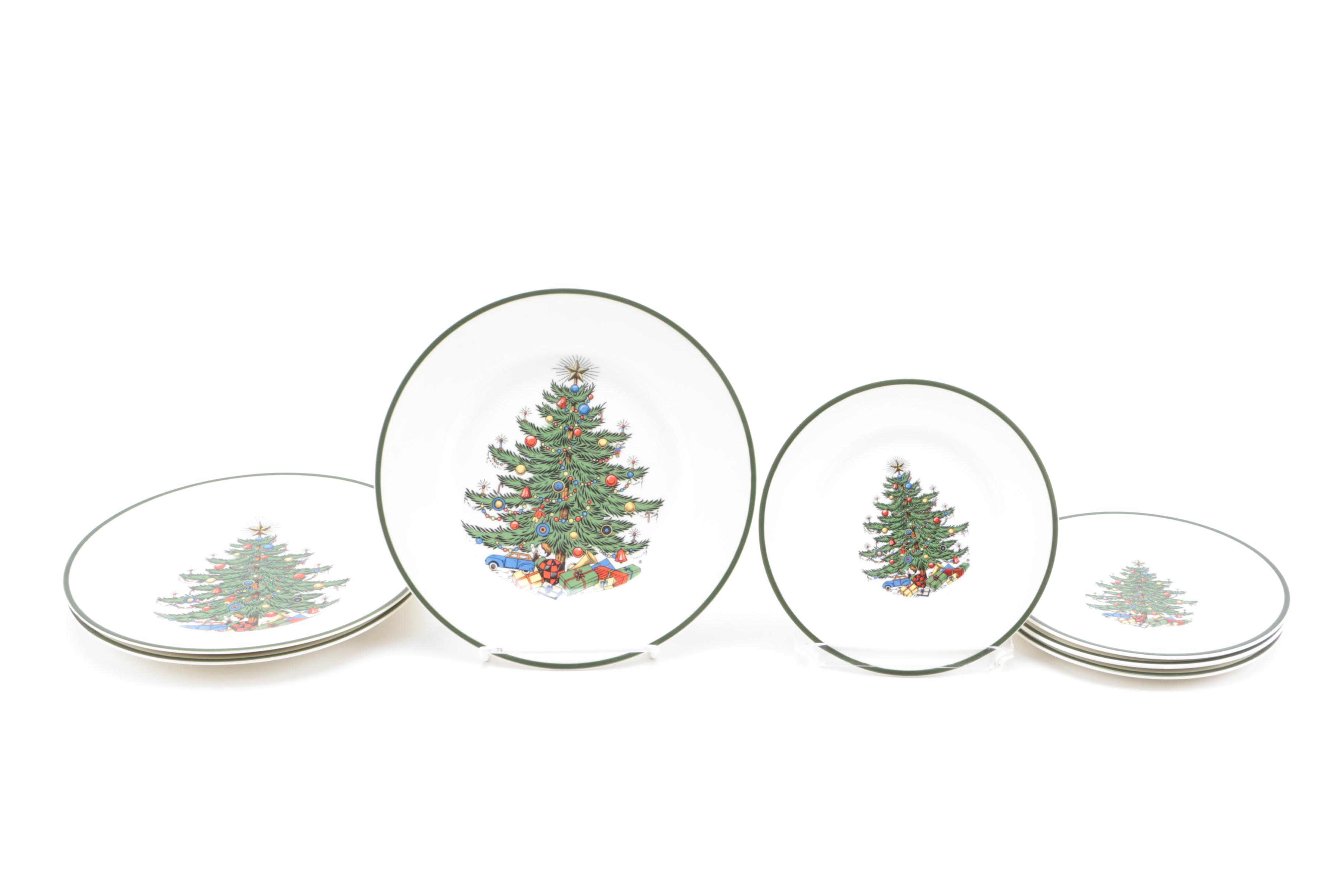 Cuthbertson "Original Christmas Tree" English China Plates