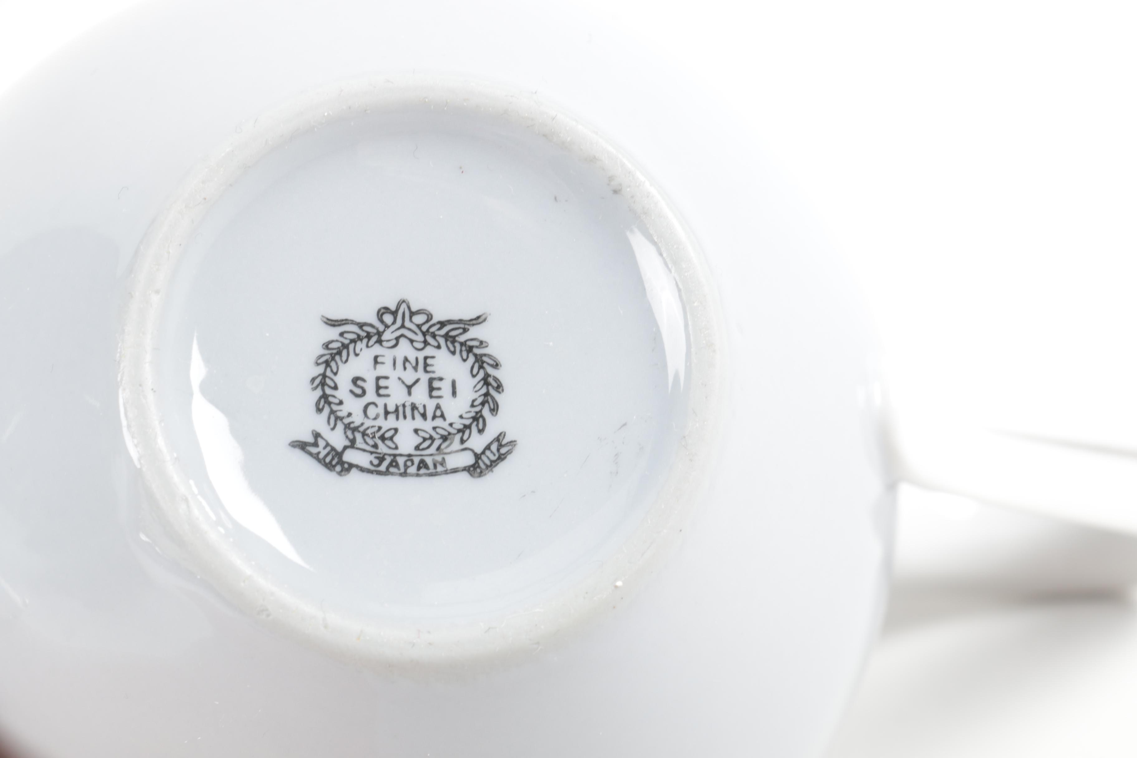 Japanese Seyei Porcelain Tableware