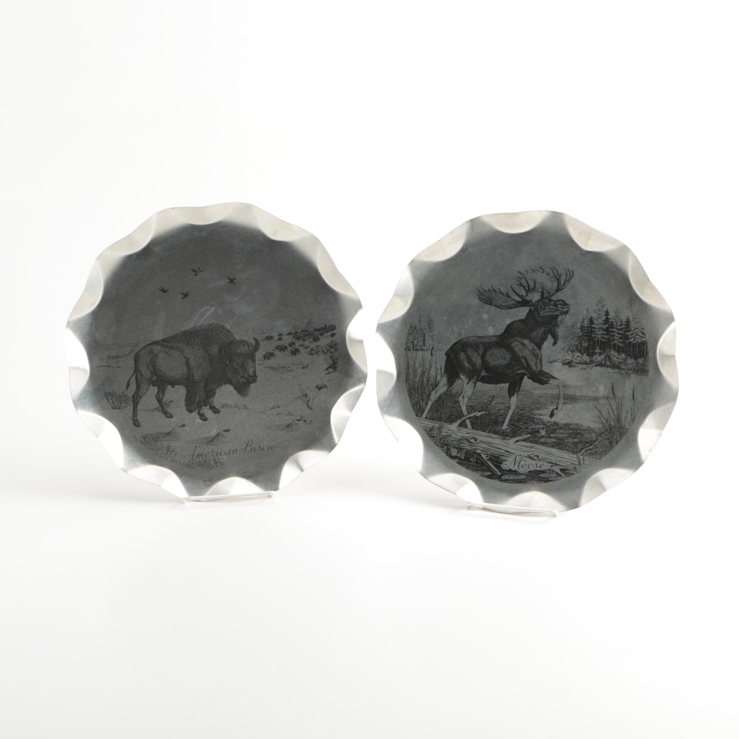 Wilderness Themed Decorative Metal Plates