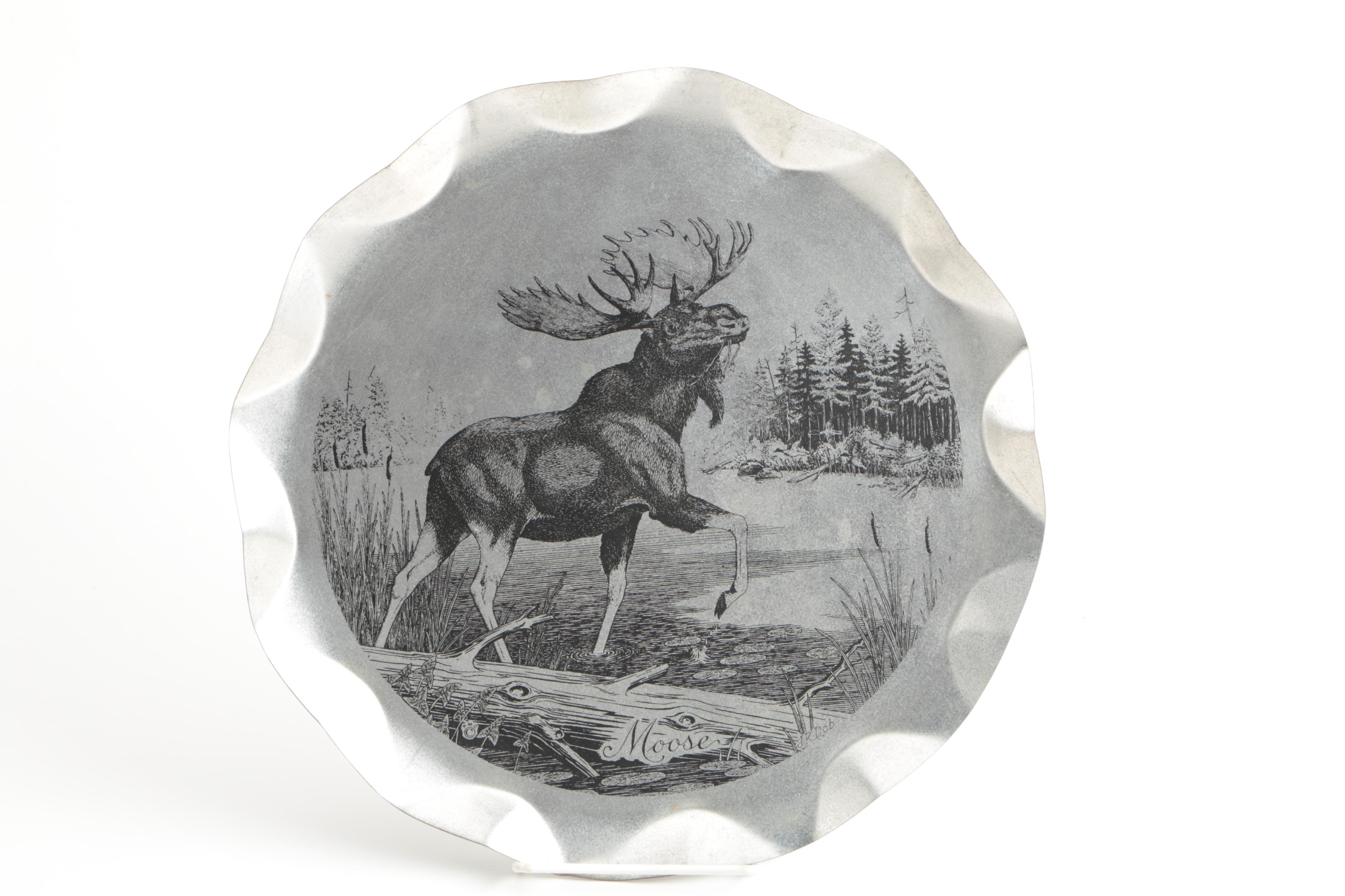 Wilderness Themed Decorative Metal Plates