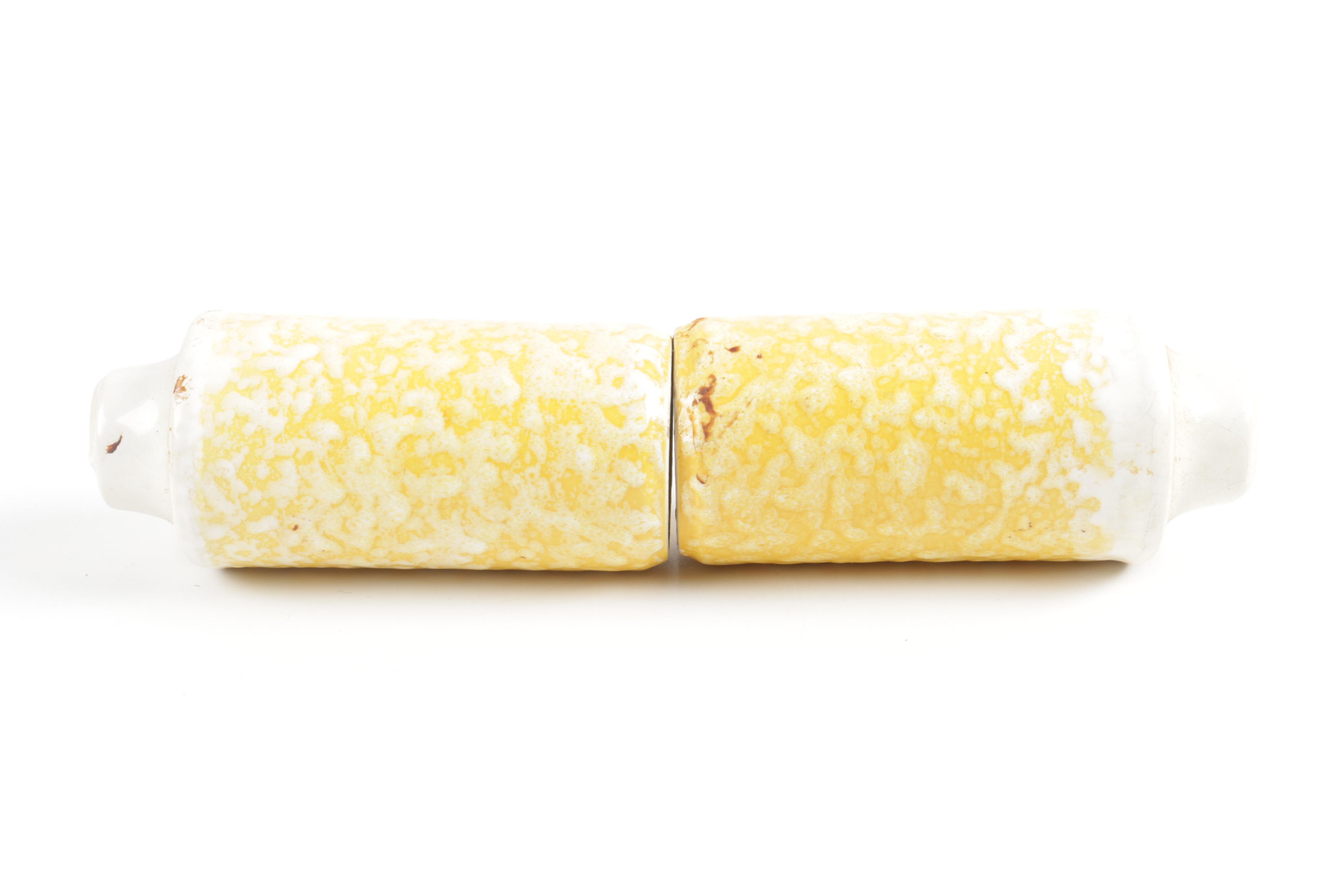 Vintage Yellow Ceramic Salt and Pepper Shakers