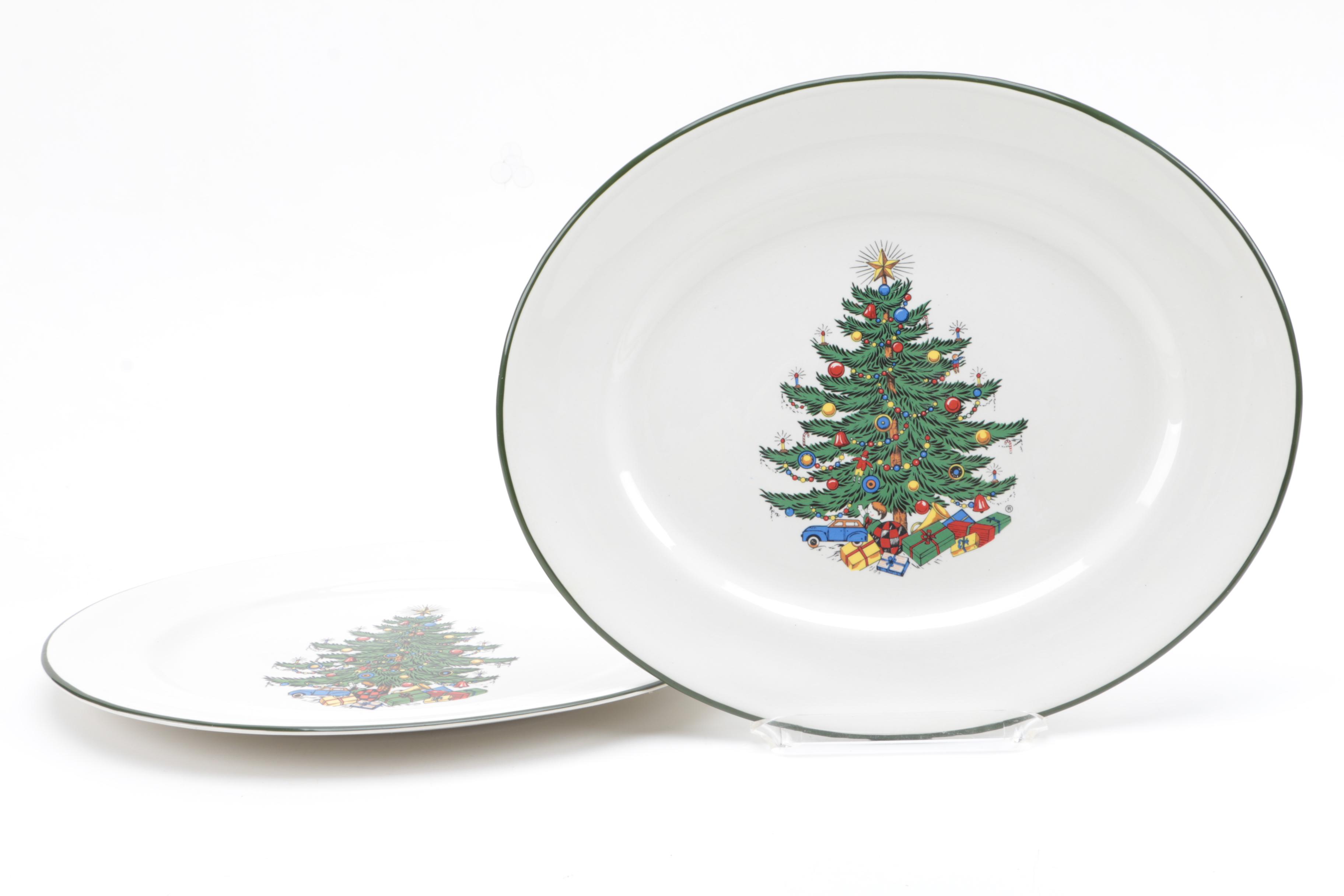 Cuthbertson "Original Christmas Tree" English China Plates