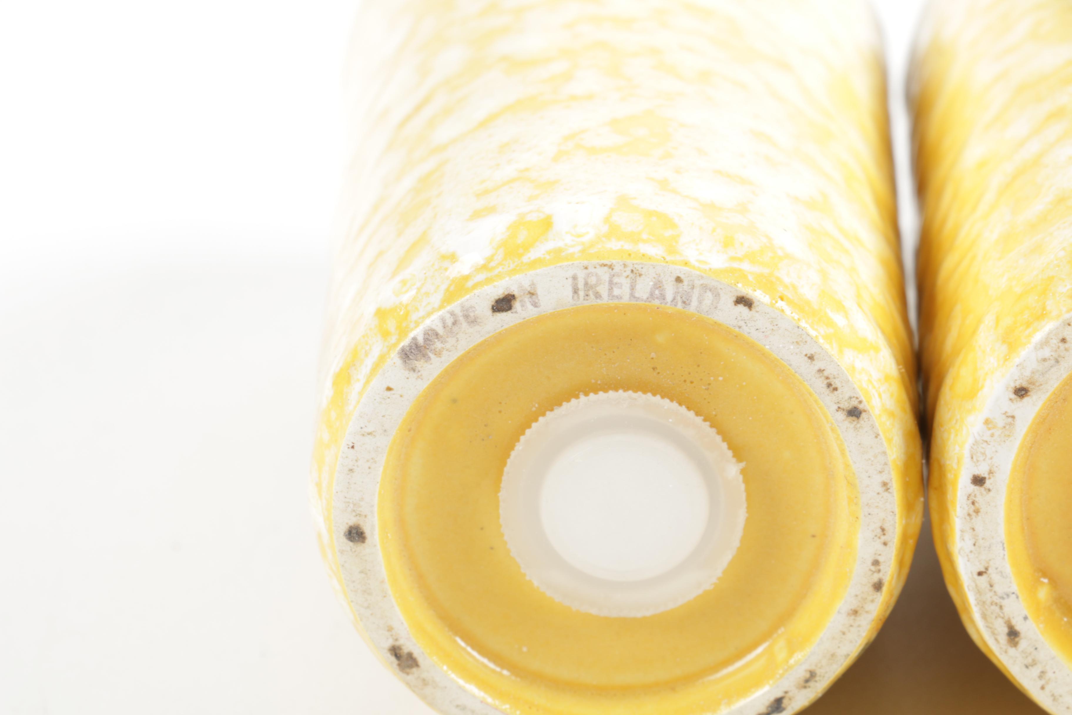 Vintage Yellow Ceramic Salt and Pepper Shakers