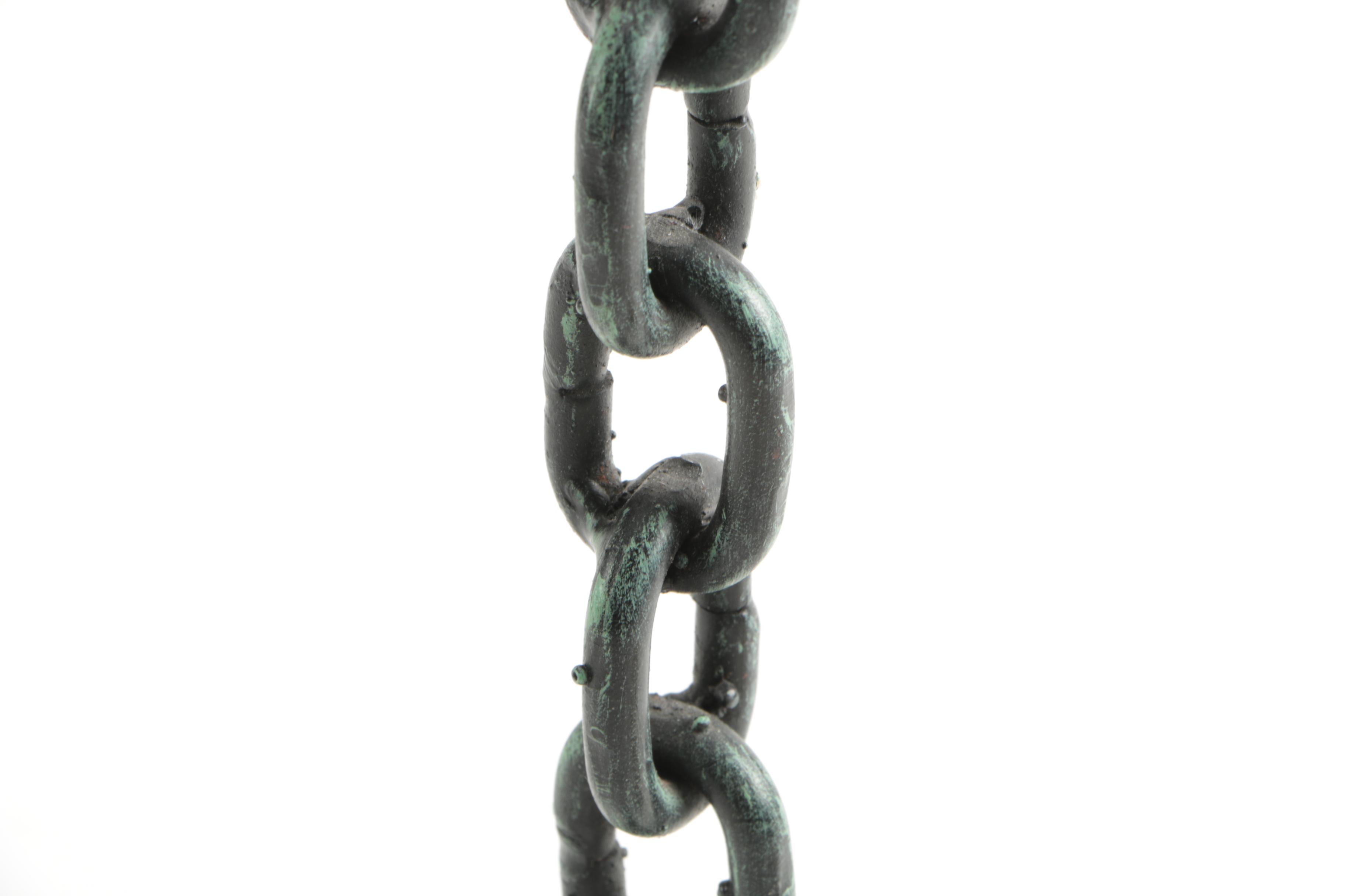 Cast Iron and Wood Candle Holder