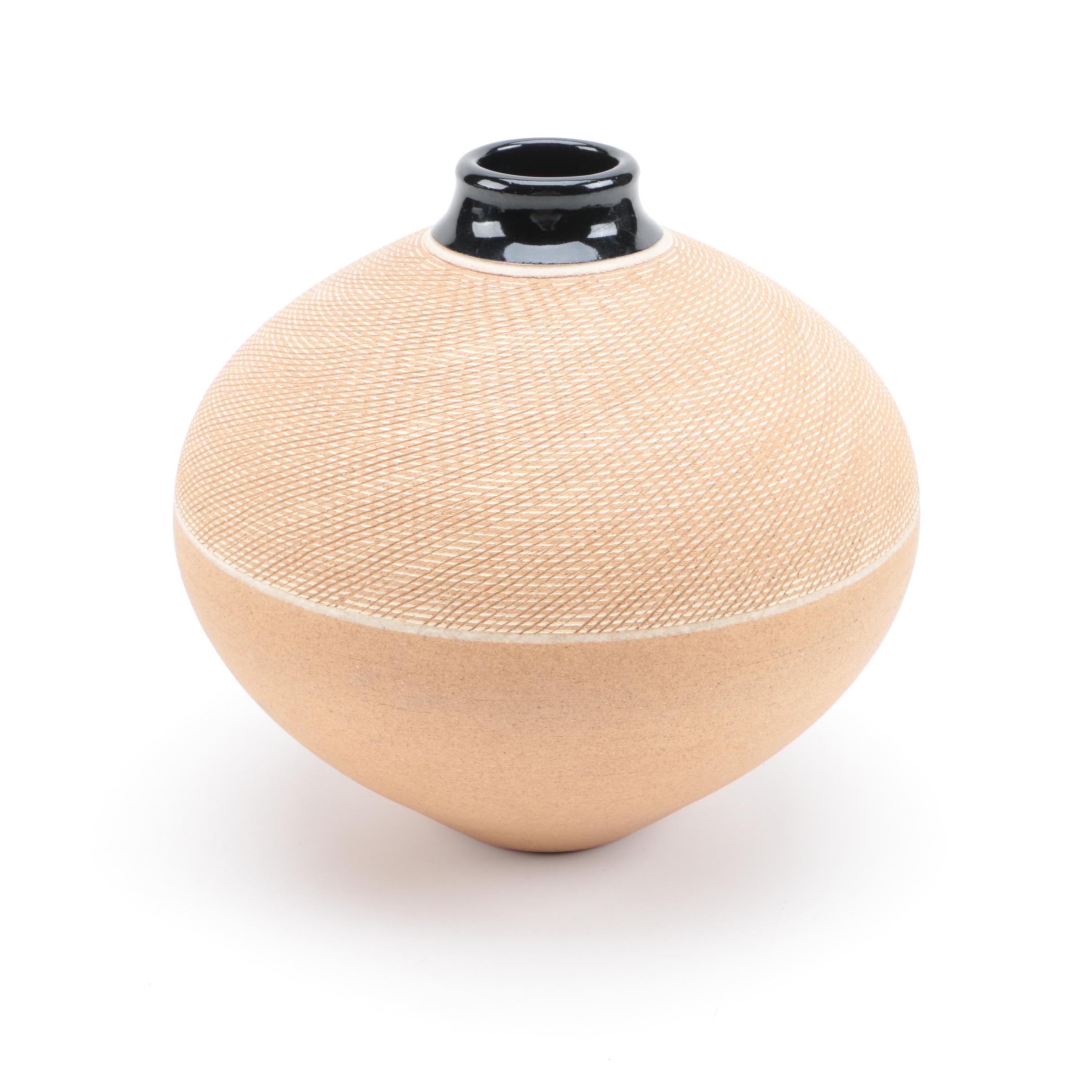 Vintage Signed Ceramic Vase