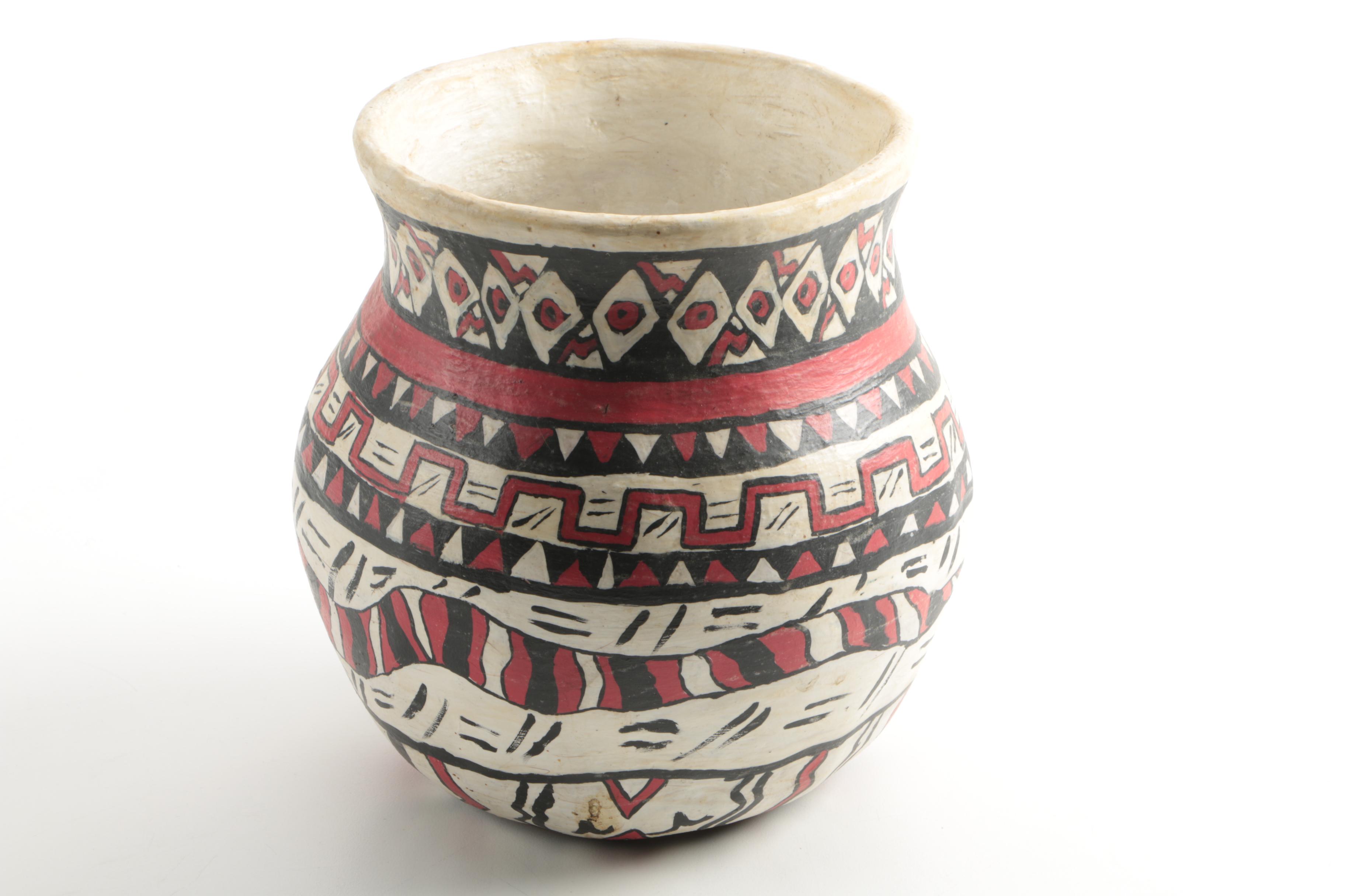 Signed Hand Made Ceramic Vase