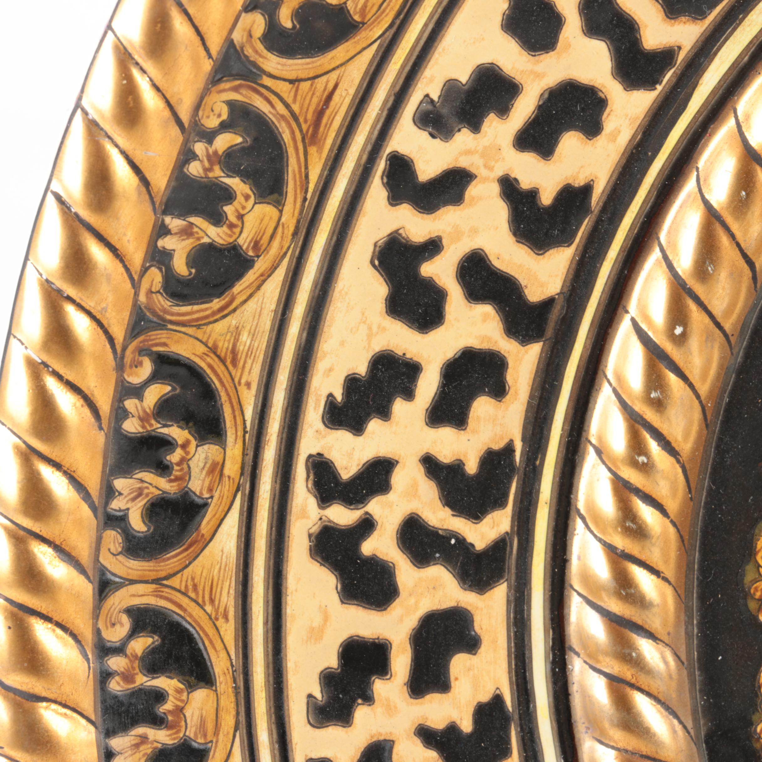 Decorative Hand Painted Japanese Ceramic Plate