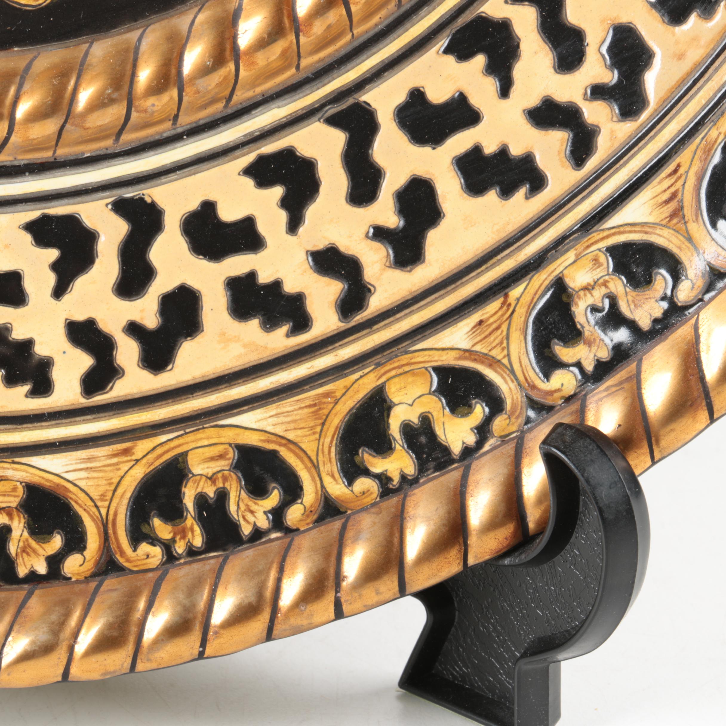 Decorative Hand Painted Japanese Ceramic Plate