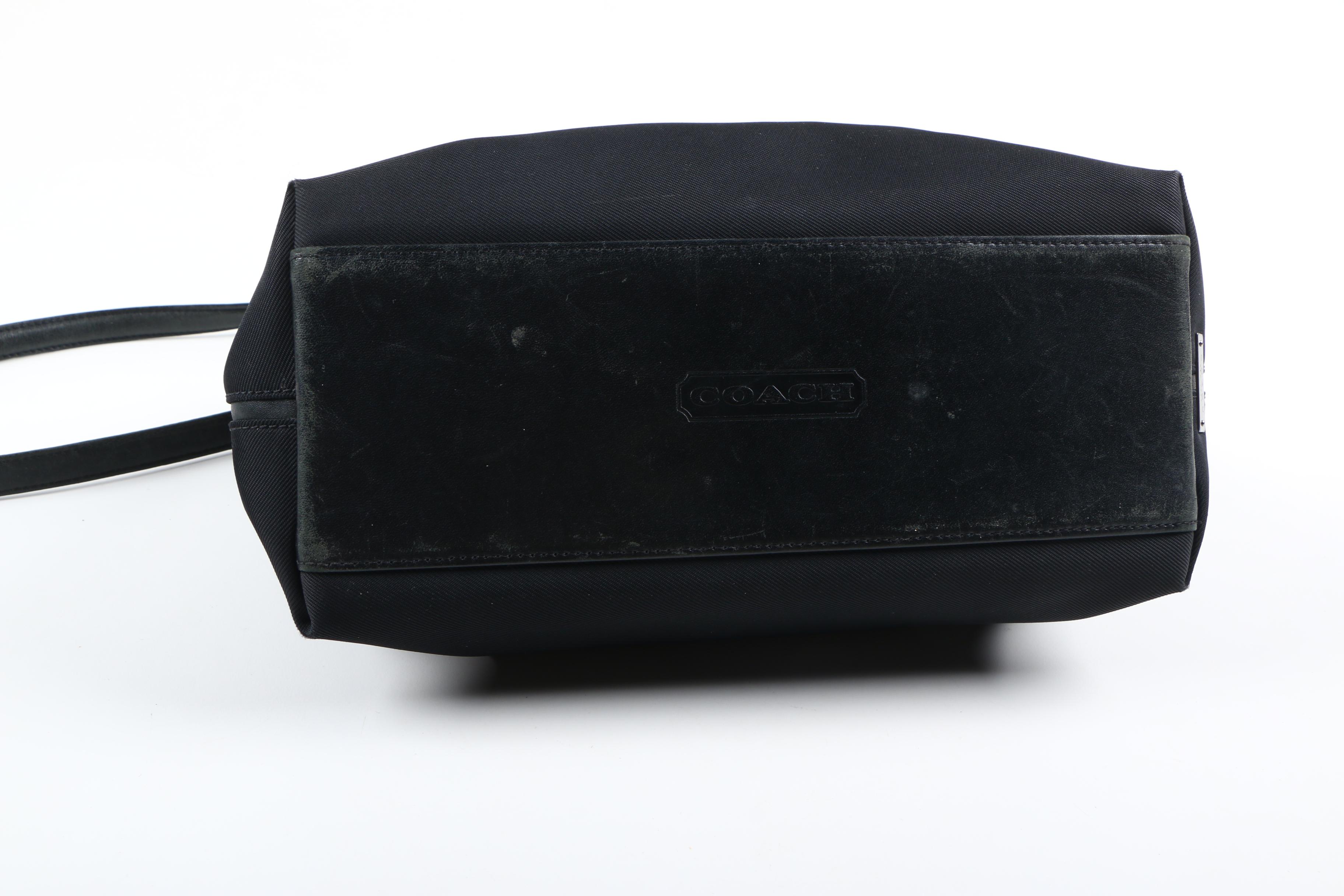 Coach Mercer Twill and Leather Tote Bag