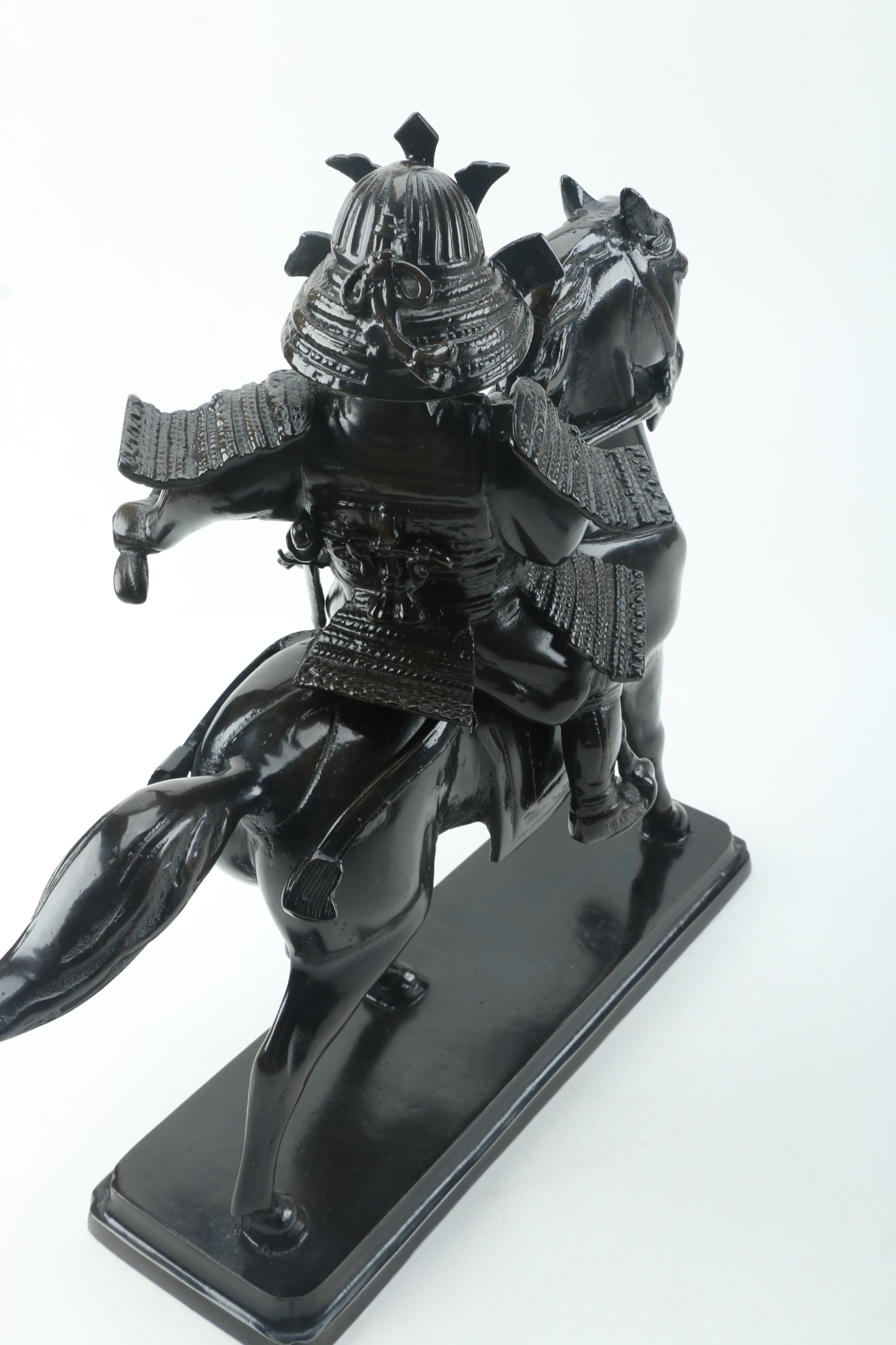 Mounted Samurai Sculpture