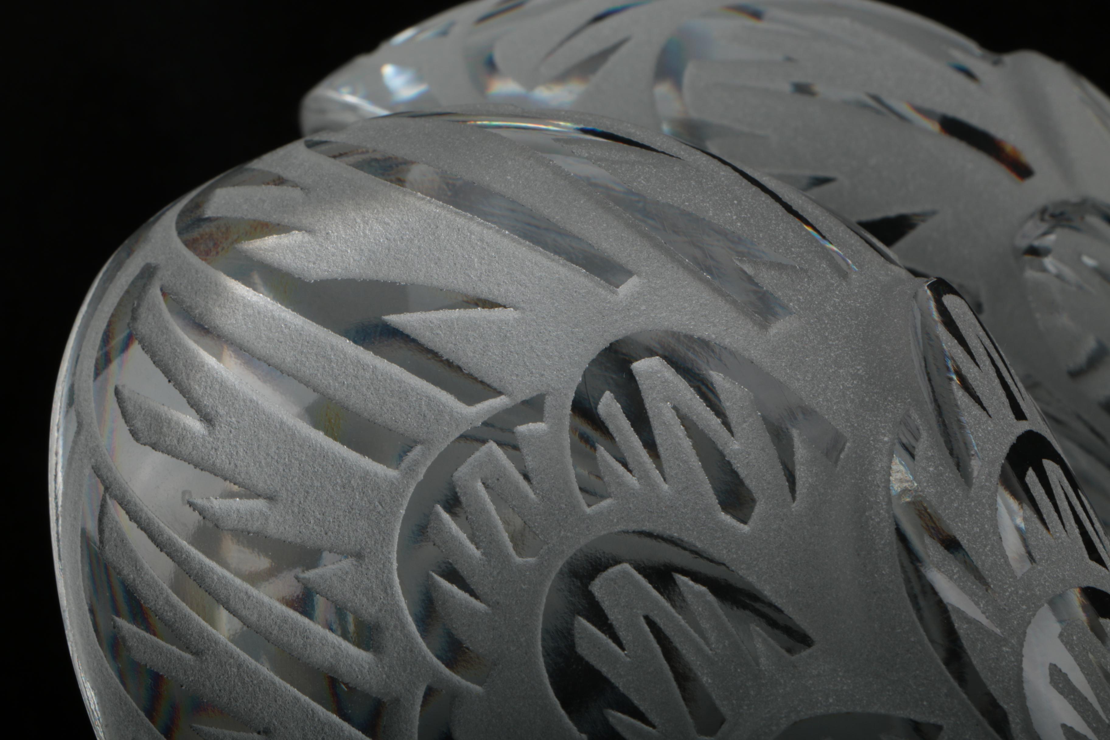 "Miroir Cygne" Lalique Crystal "Swan Head Up"