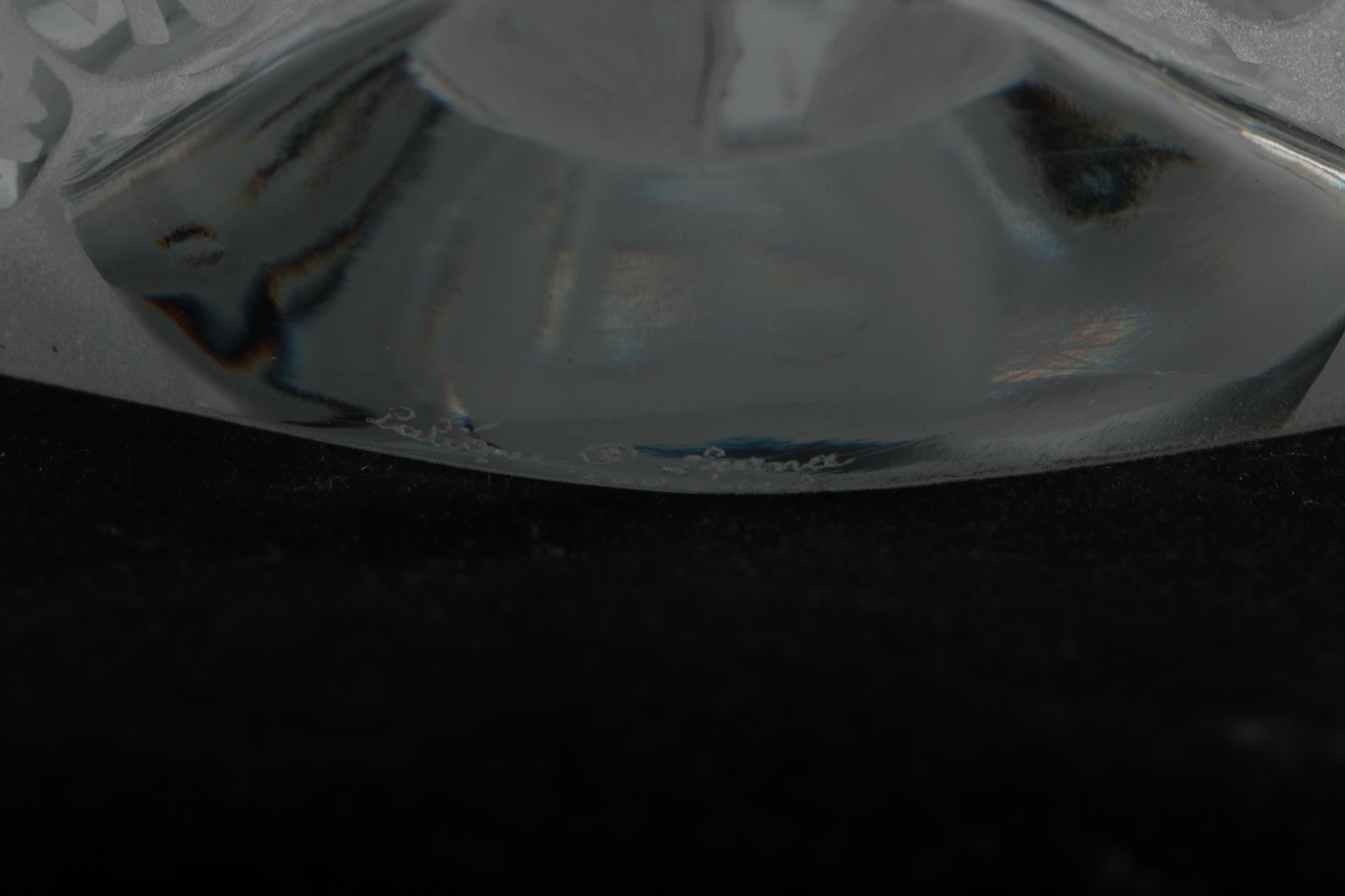 "Miroir Cygne" Lalique Crystal "Swan Head Up"