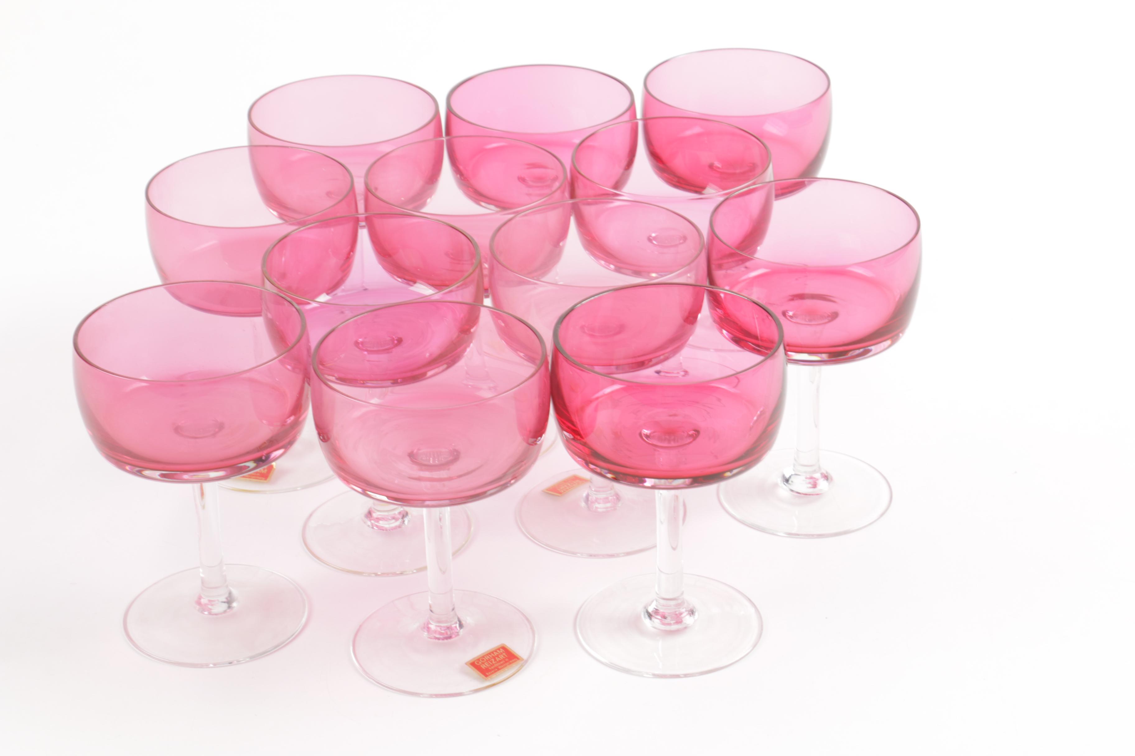 Vintage Gorham "Reizart" Hand Blown Stemware