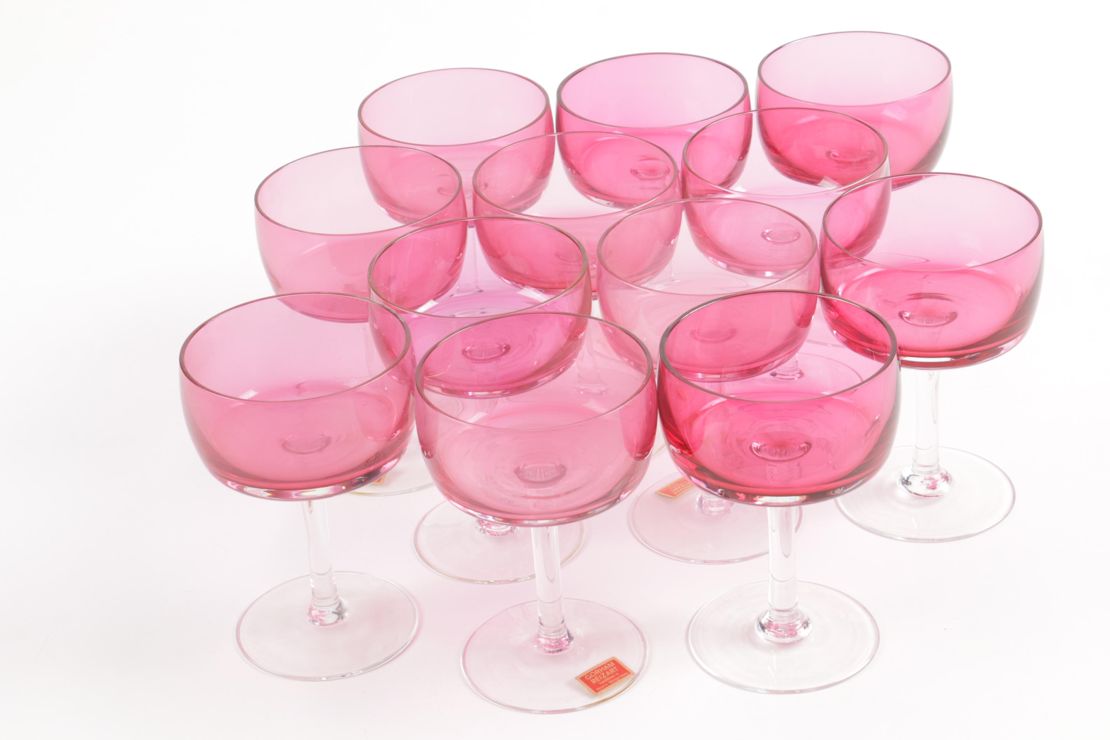 Vintage Gorham "Reizart" Hand Blown Stemware