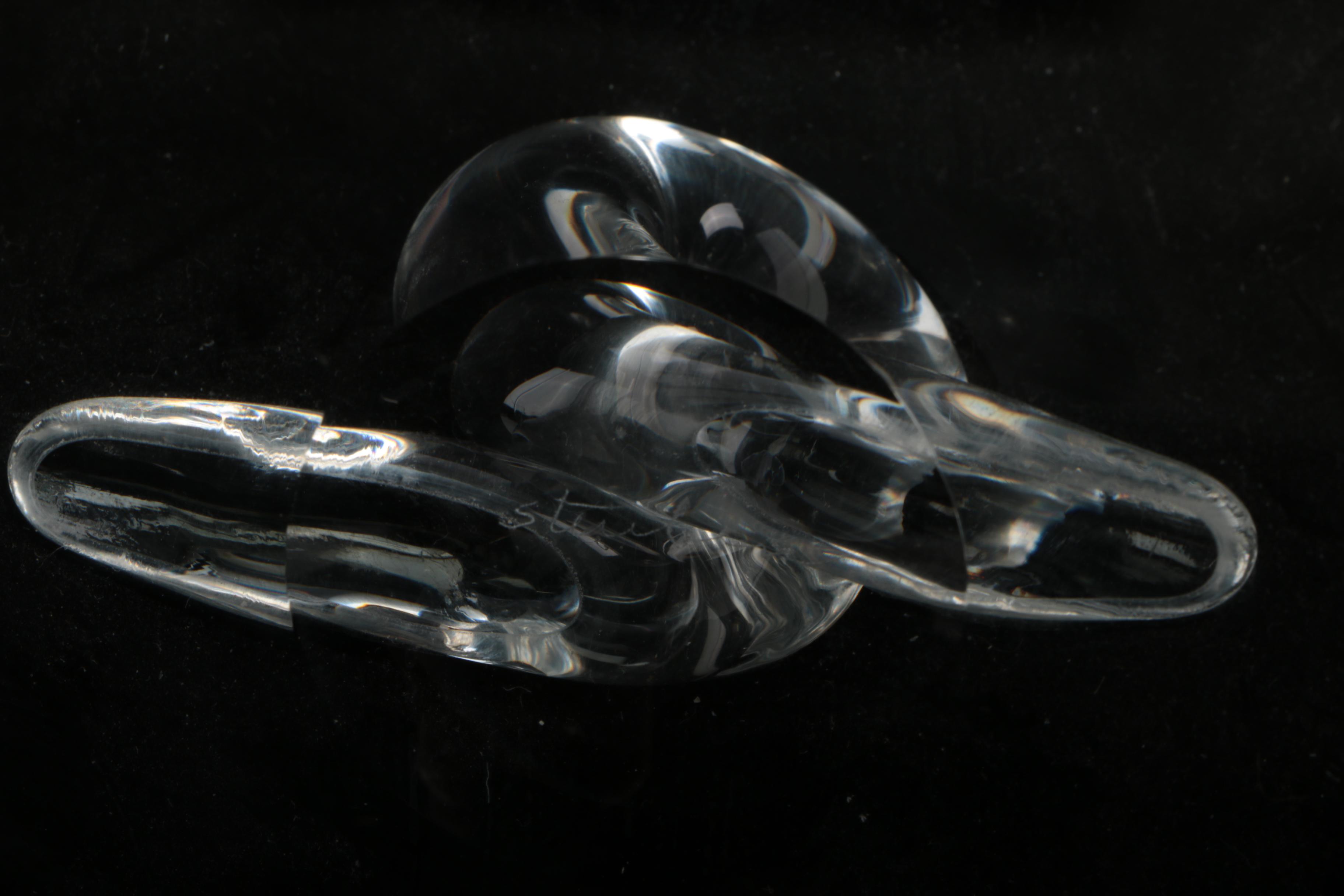 Steuben Crystal Canape Plate and Bowls