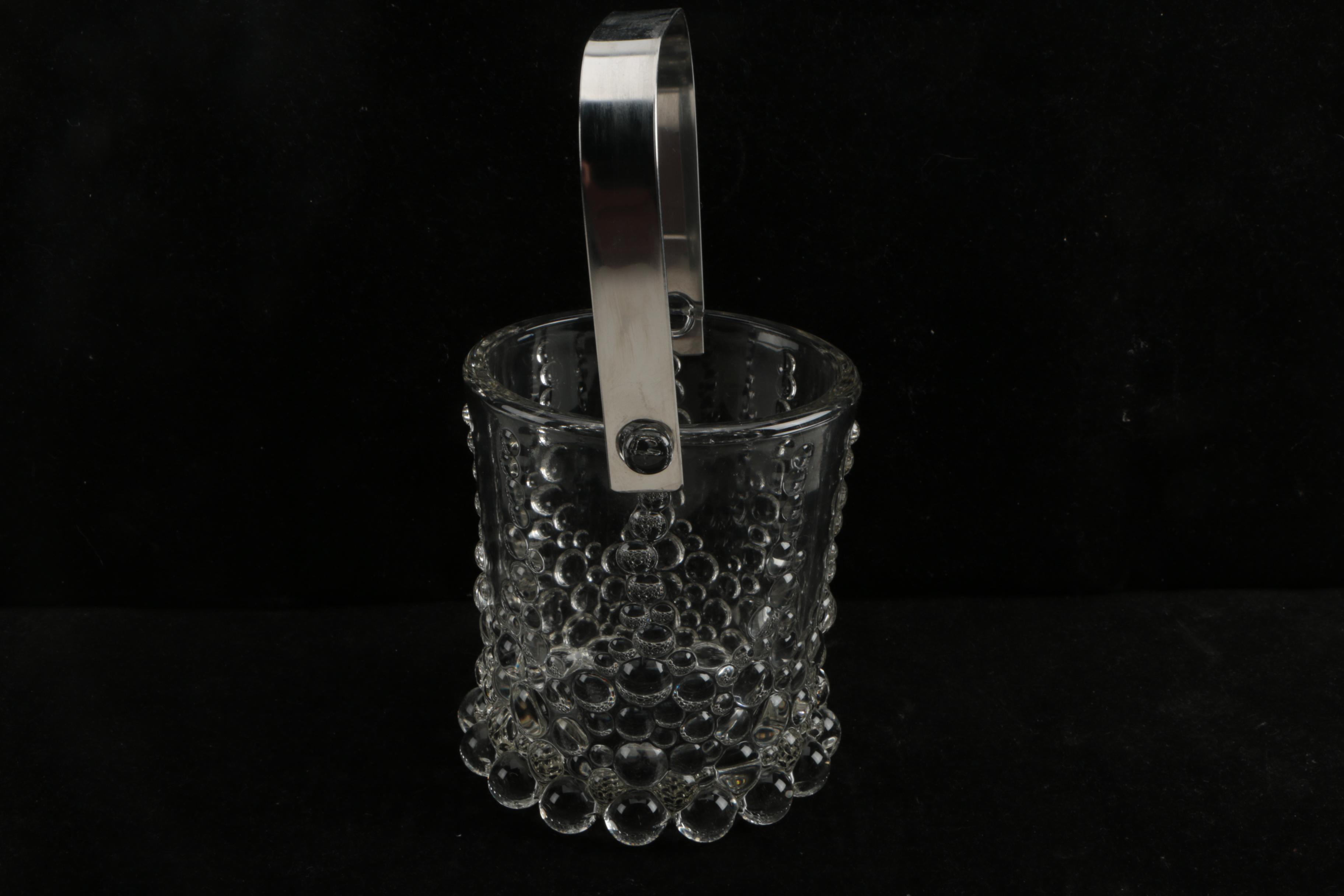 Decorative Glass Ice Bucket