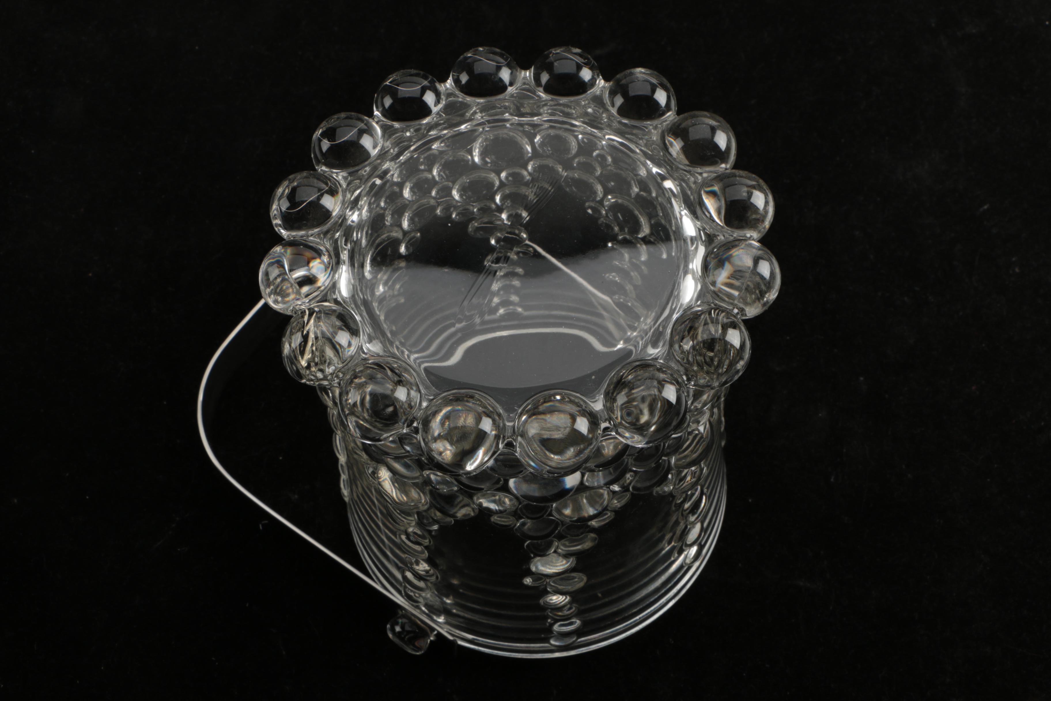 Decorative Glass Ice Bucket