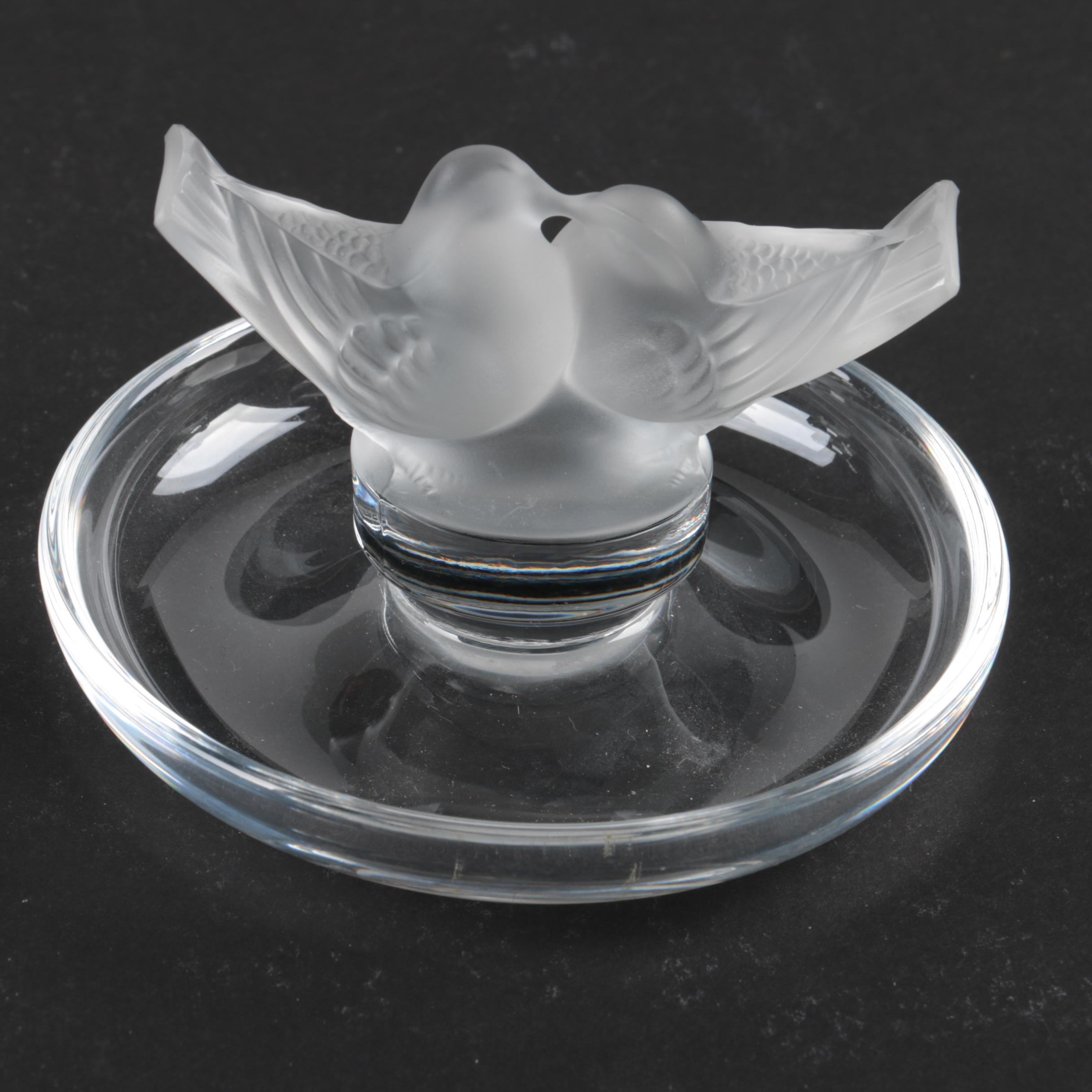 Lalique and Aldon Crystal Bird Figurines