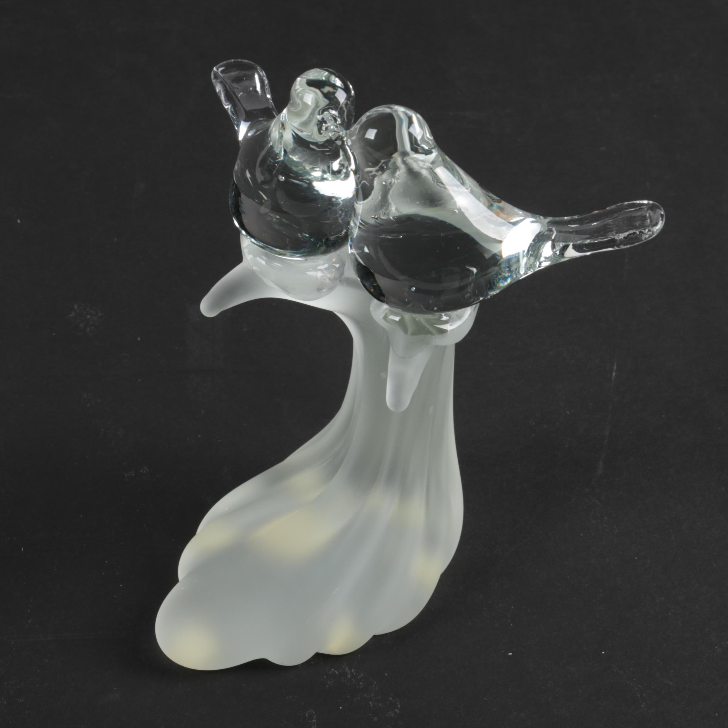 Lalique and Aldon Crystal Bird Figurines