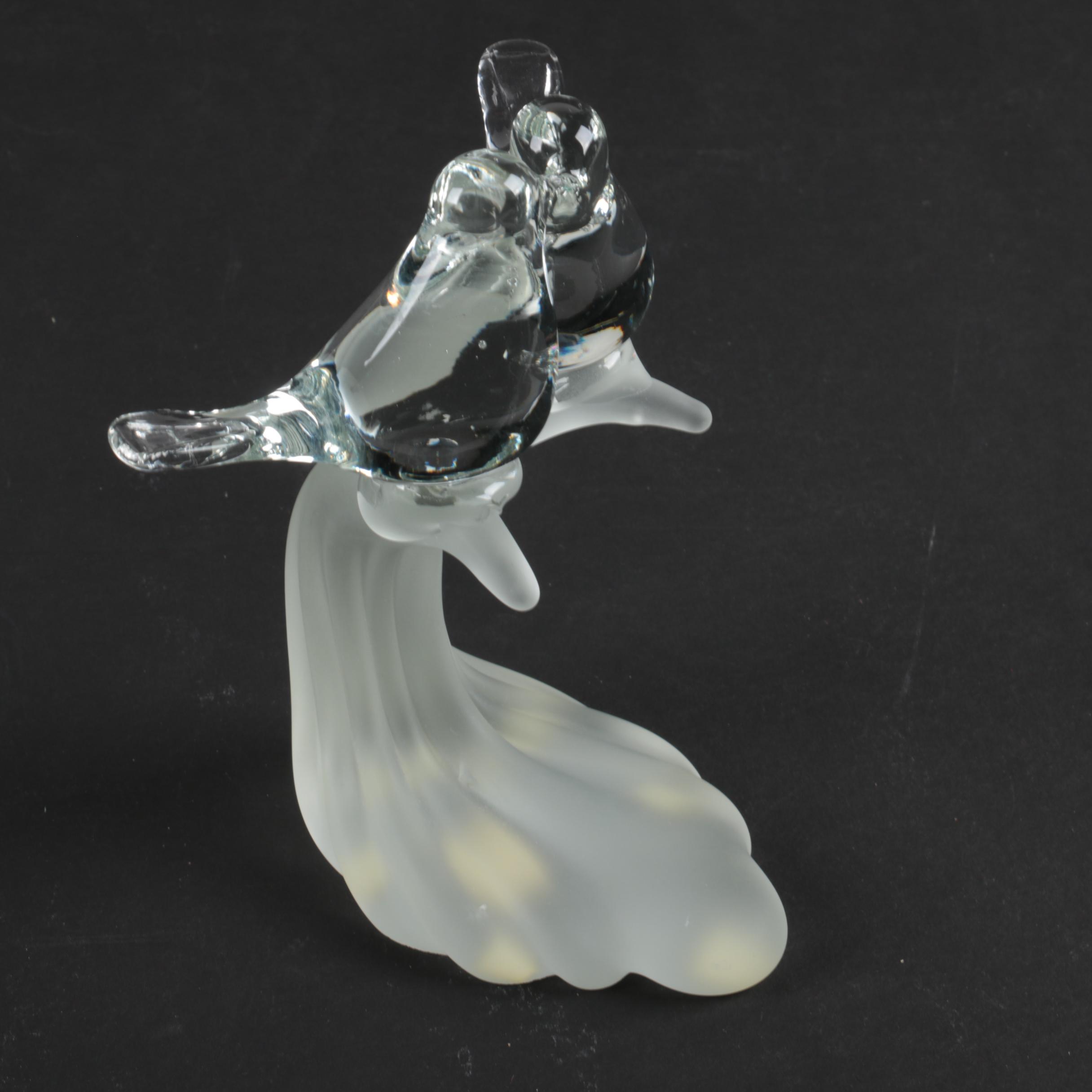 Lalique and Aldon Crystal Bird Figurines