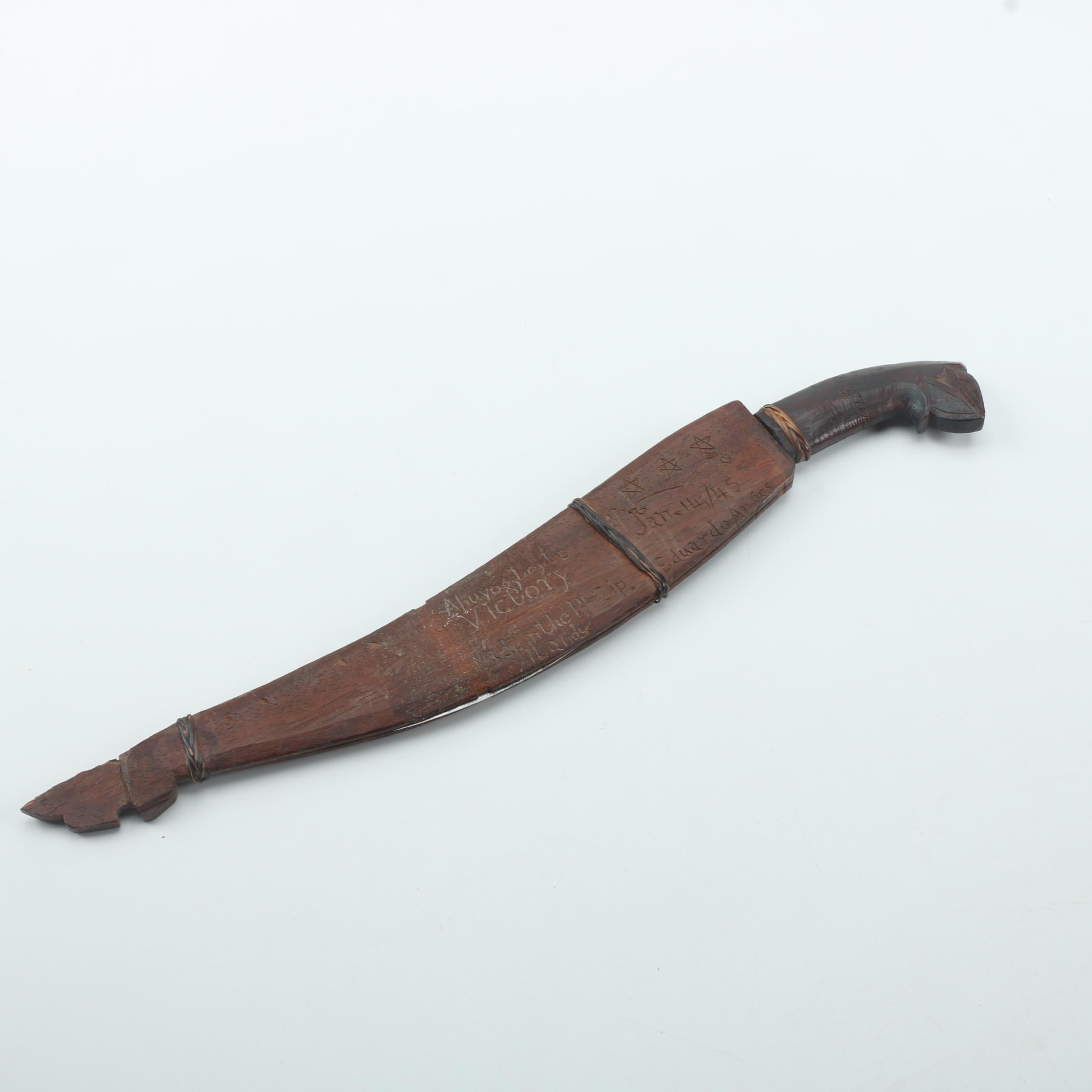 Filipino Knife With Wooden Sheath
