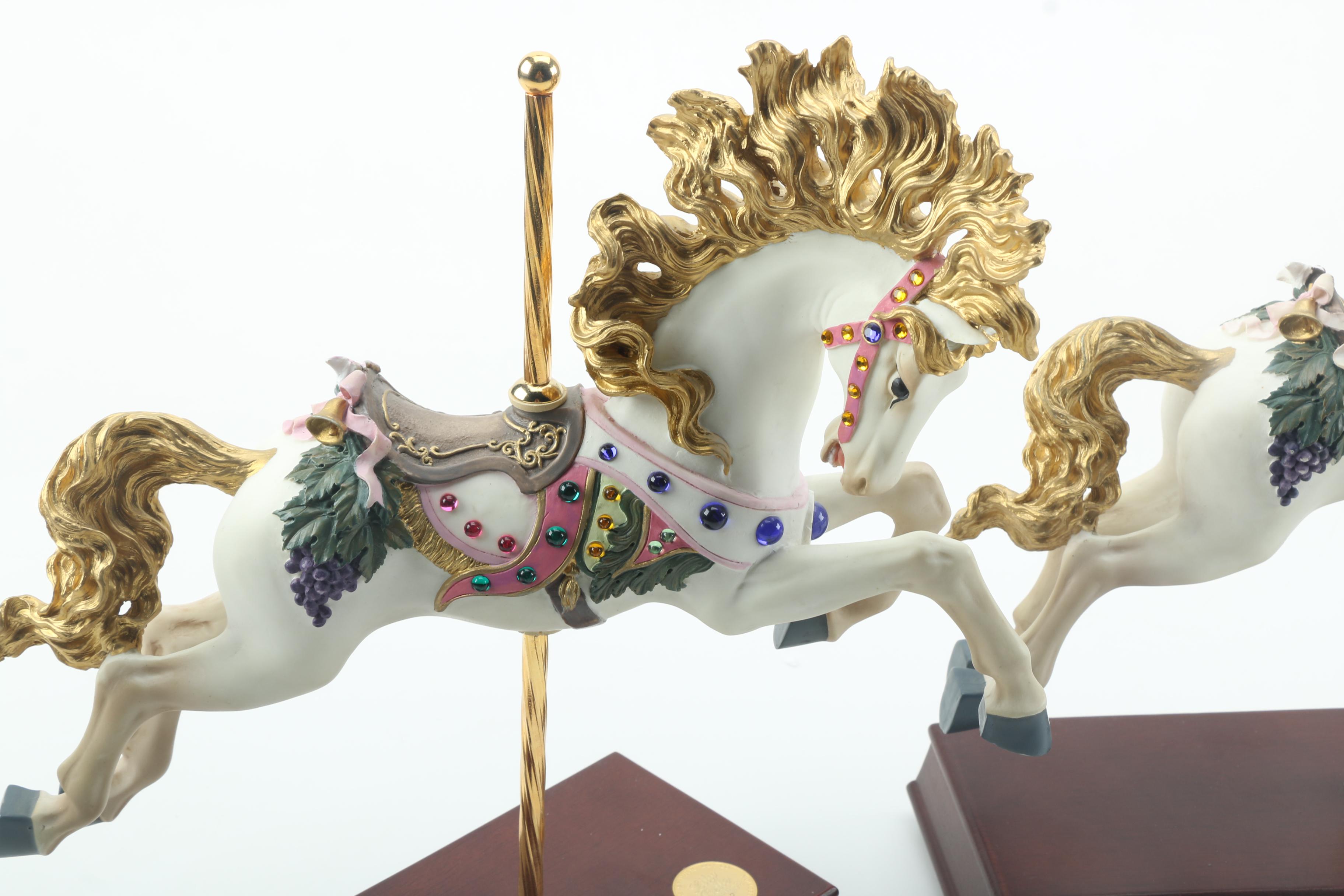 San Francisco Music Box Co "Lily Belle" Limited Edition Carousel Horses