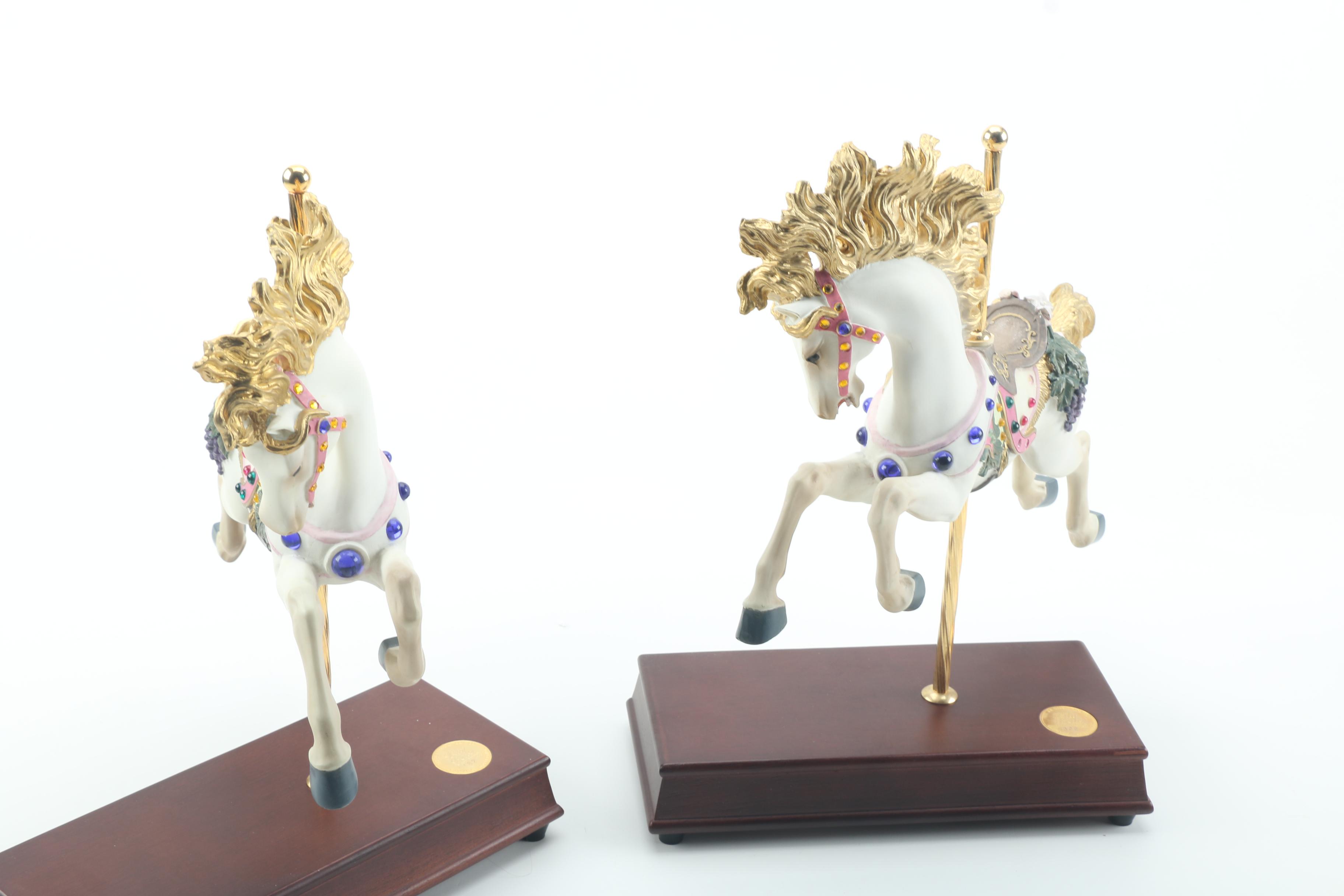 San Francisco Music Box Co "Lily Belle" Limited Edition Carousel Horses