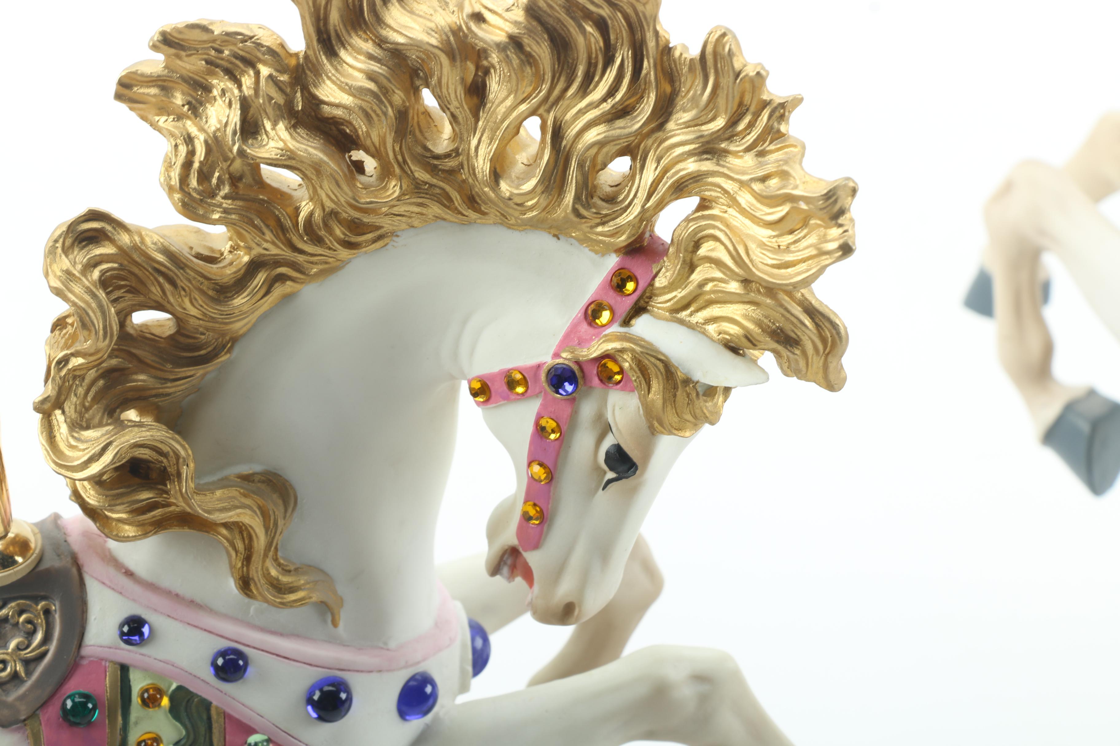 San Francisco Music Box Co "Lily Belle" Limited Edition Carousel Horses