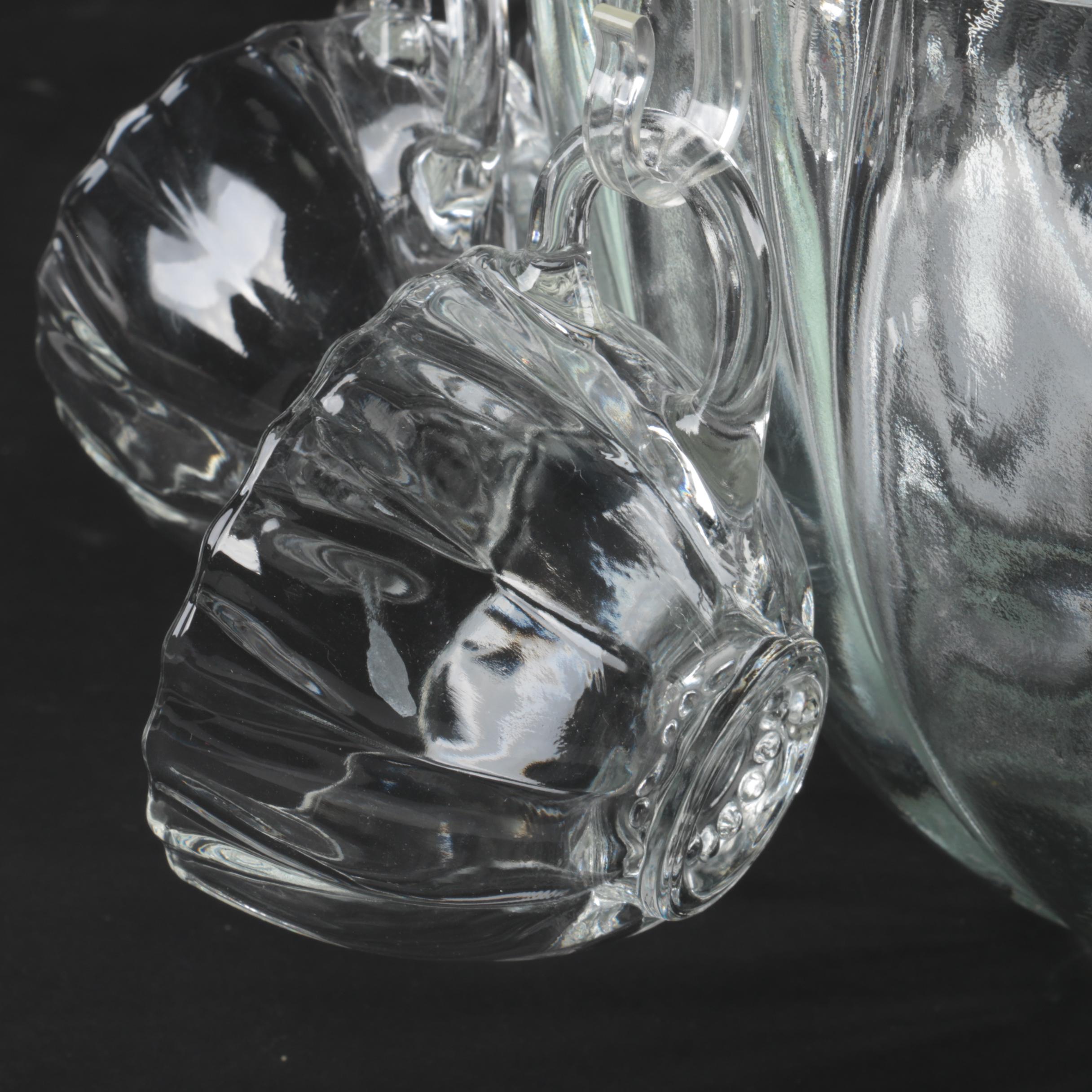 Glass Punch Bowl Set