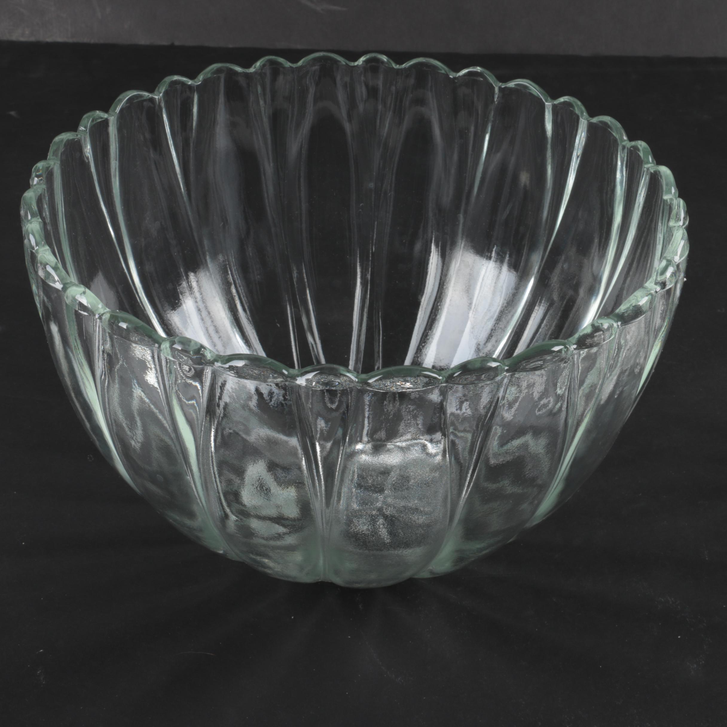 Glass Punch Bowl Set